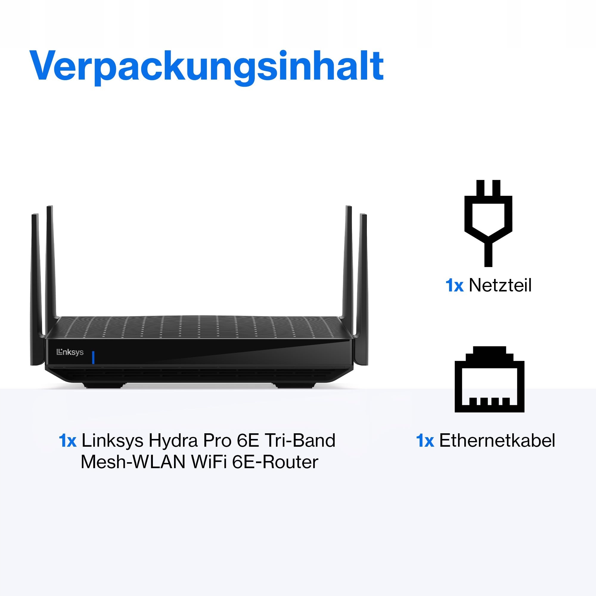 LINKSYS Hydra Pro 6E Router: Tri-Band WiFi 6E, 6.6Gbps, 250m², 55 Urządzeń — miniatura 8