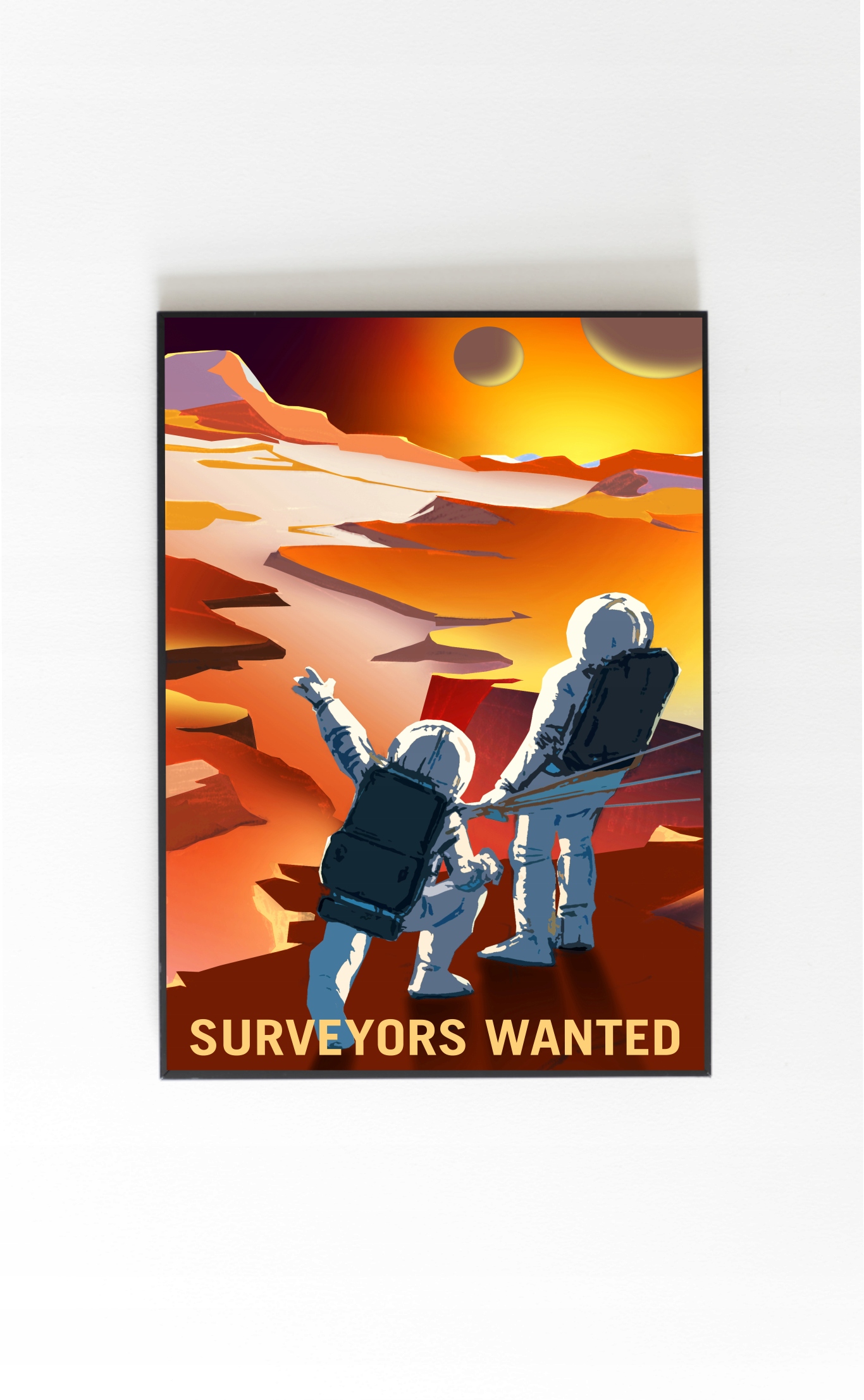 

Plakat Nasa Surveyors Wanted 70x50cm