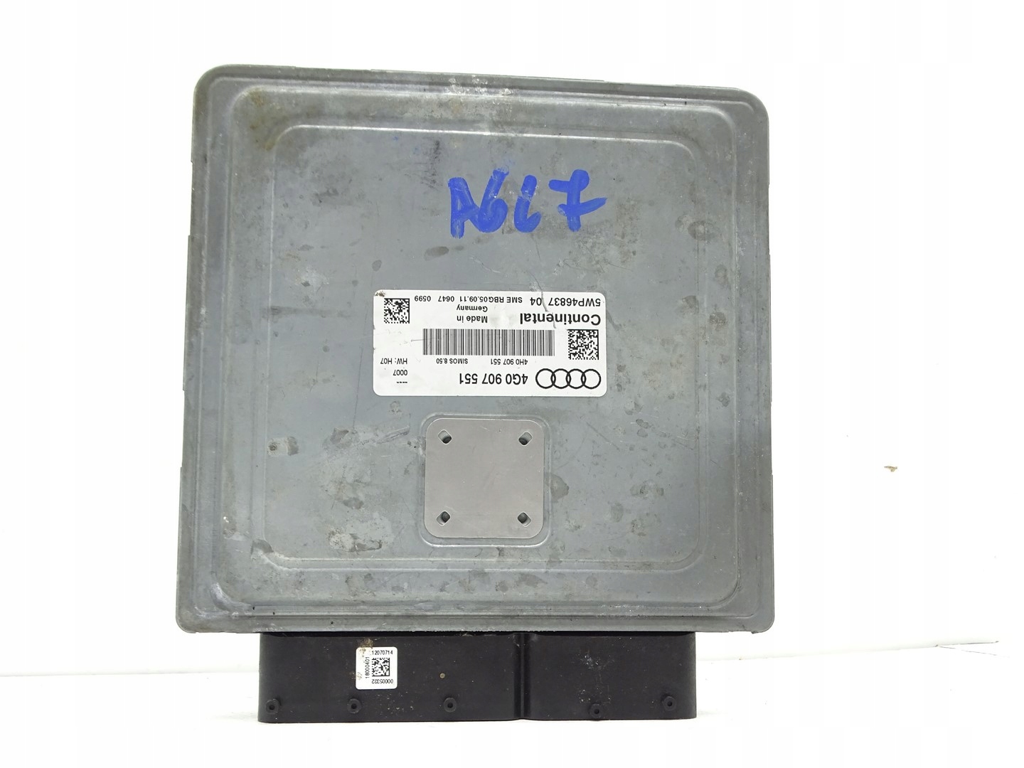computer control unit of the engine ECU AUDI A6 C7 A7 4G 3.0 TFSI 4G0907551