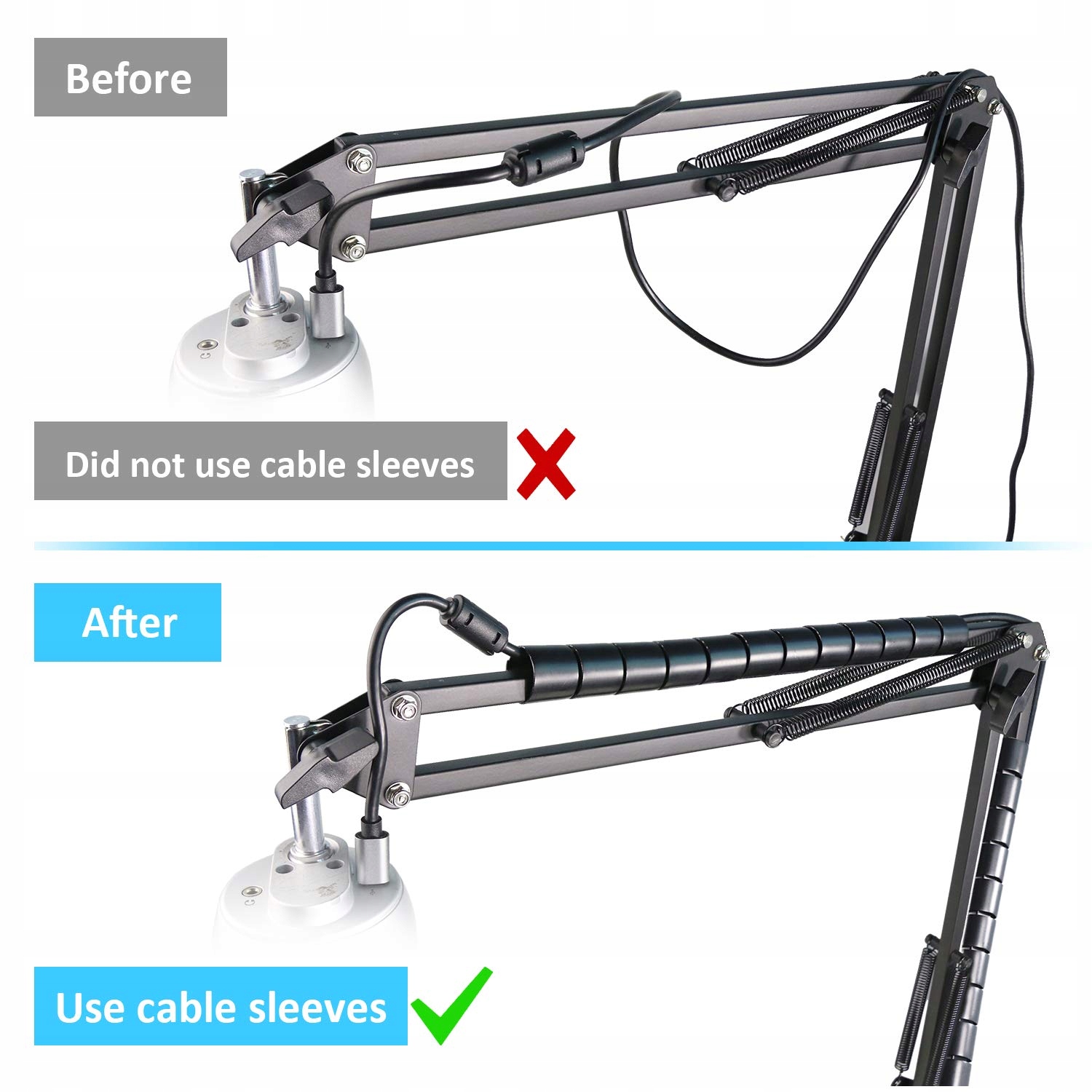 YOUSHARES K669 ramię mikrofonowe z ochroną pop BOOM ARM — miniatura 3