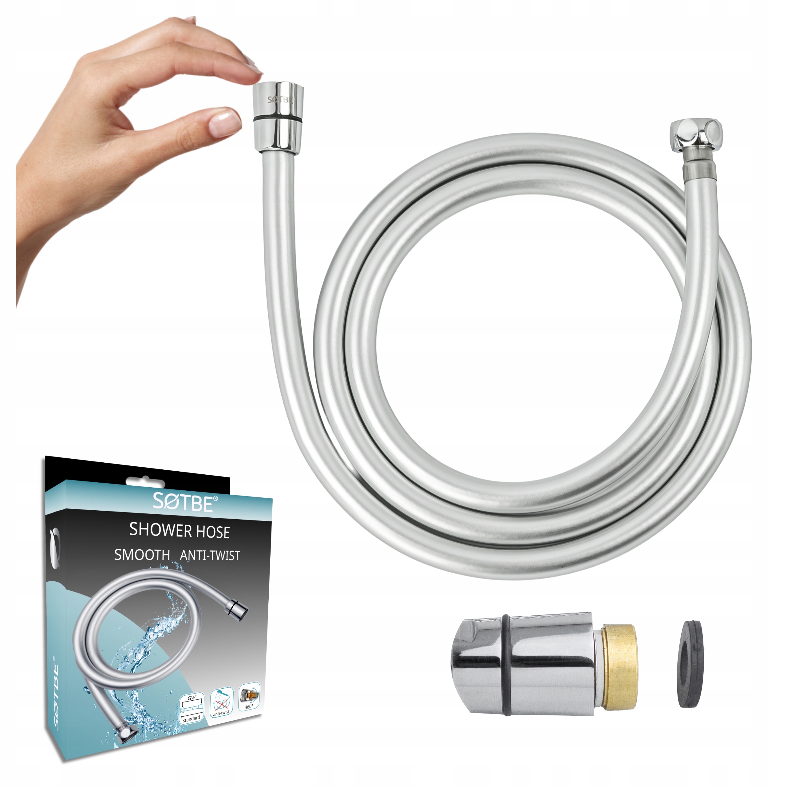 Hladký hadice kabel 150 cm, zesílený, proti zkroucení LAR-SOH-24381352 Sotbe