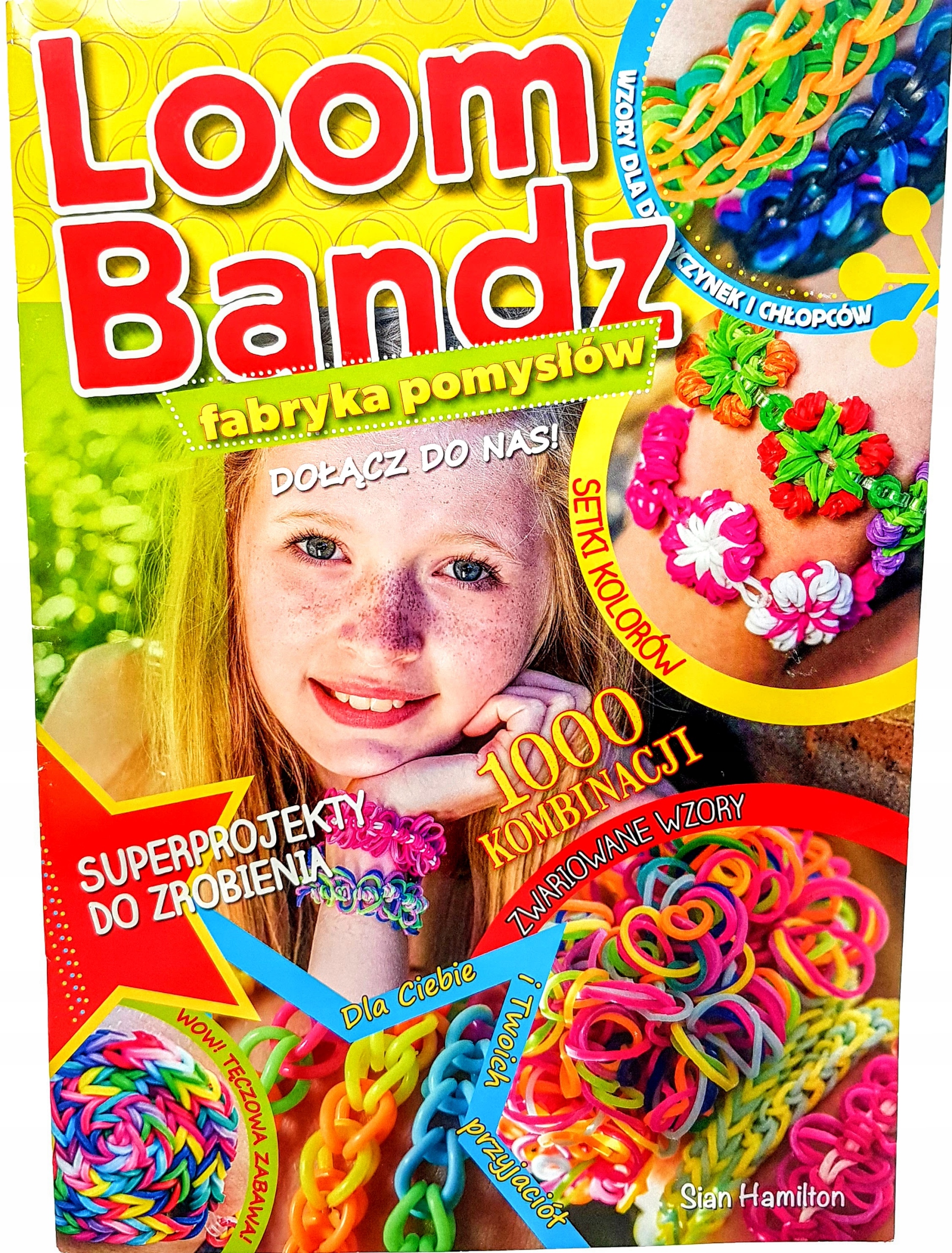 KSIĄŻKA Z INSTRUKCJAMI LOOM BANDS MEGA FABRYKA POMYSŁÓW. DOŁĄCZ DO NAS