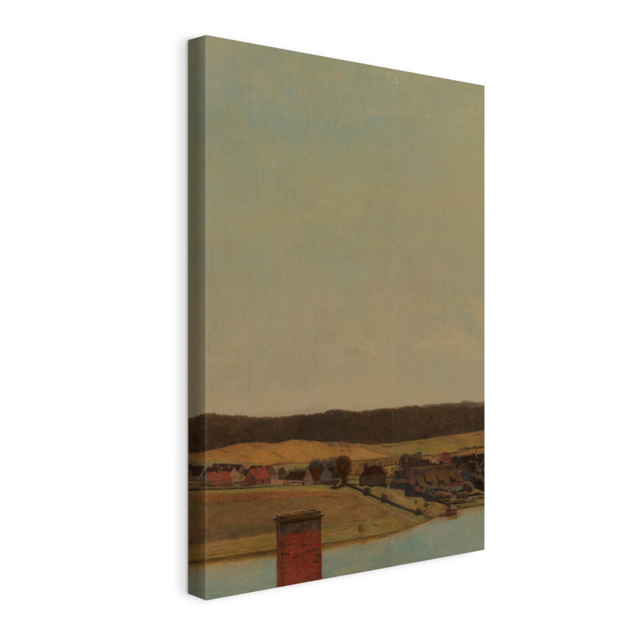 Obraz na plátně Købke Zámek Frederiksborg s výhledem na 50 x 75 cm