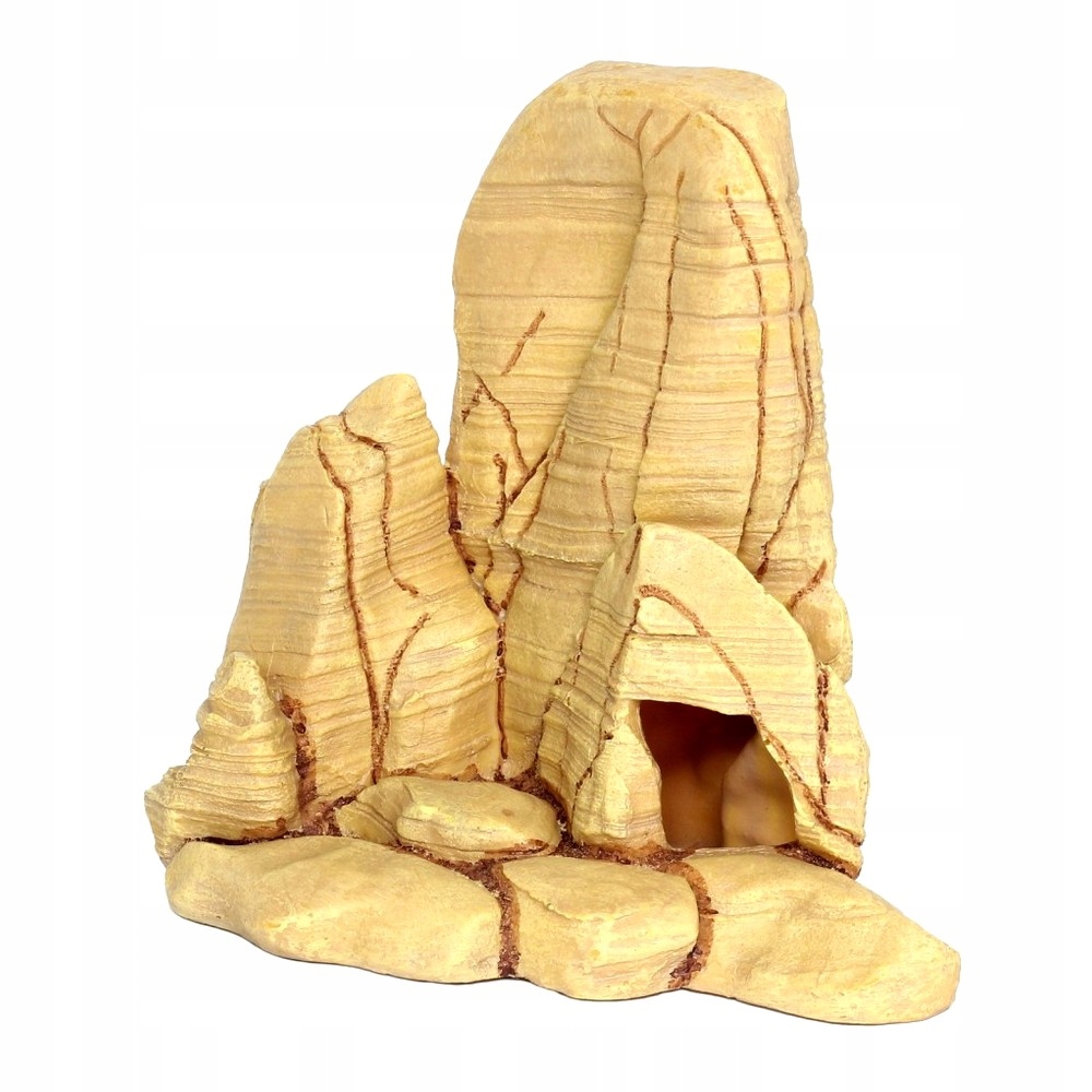 Dekorace Do Akvária Skalka Ozdoba Přírodní Kámen 23X15X21 CM