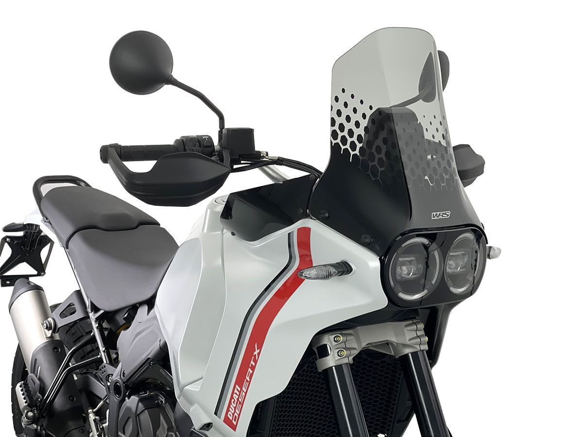 Motocyklové Plexi Wrs Touring Ducati Desert X Smoke (Dymové)