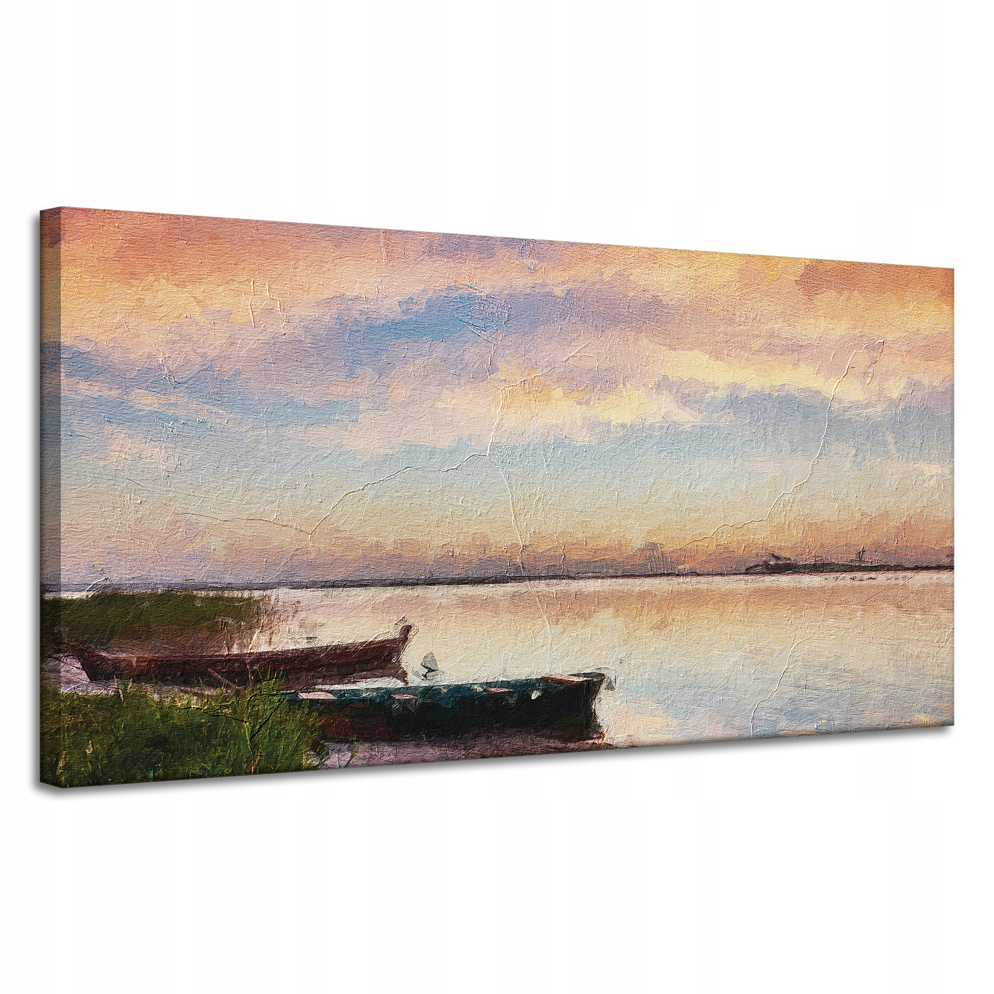 Obraz na plátně Olejomalba Malířství na břehu 120x60 cm