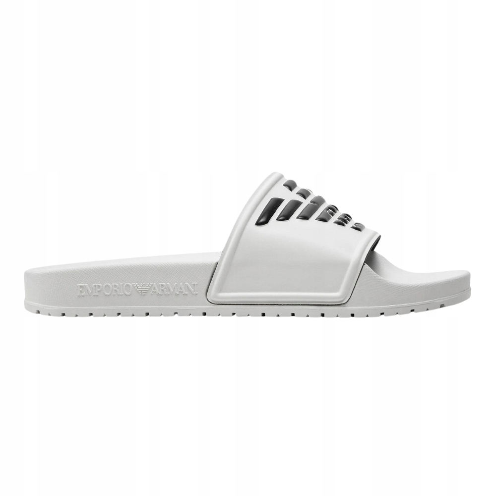 Emporio Armani Bílé nazouváky Mules Pvc logo 38