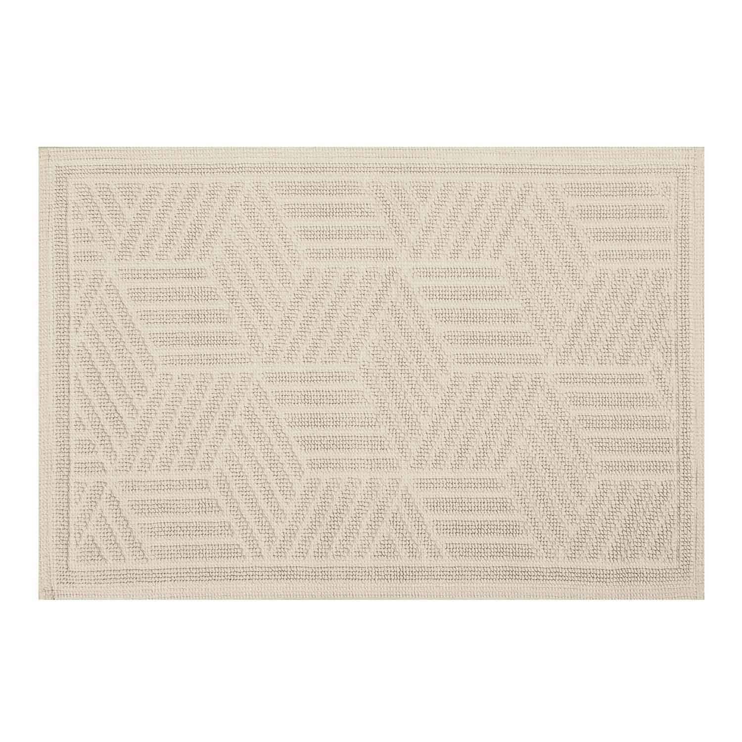 Spirella koupelnová předložka Cubo, béžová, bavlna, 50 x 80 cm