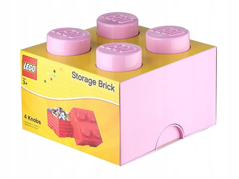 Lego 40031738 Zásobník na stavebnice 2x2 světle růžový