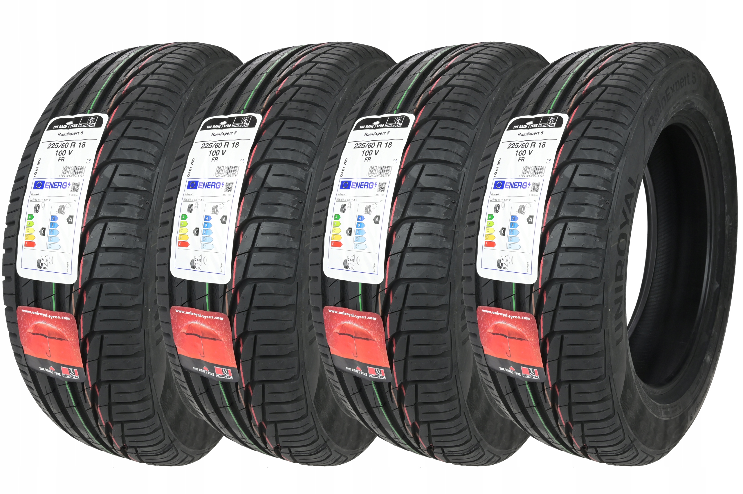 4 x 225/60R18 100V FR RainExpert 5 UNIROYAL літо