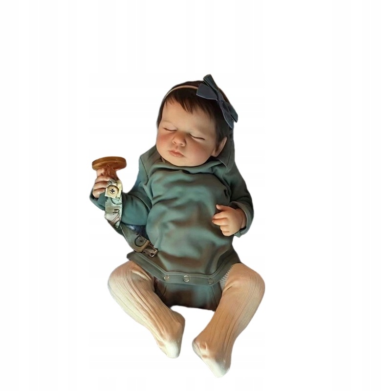 Śpiąca lalka reborn jak prawdziwe niemowlę, 49 cm