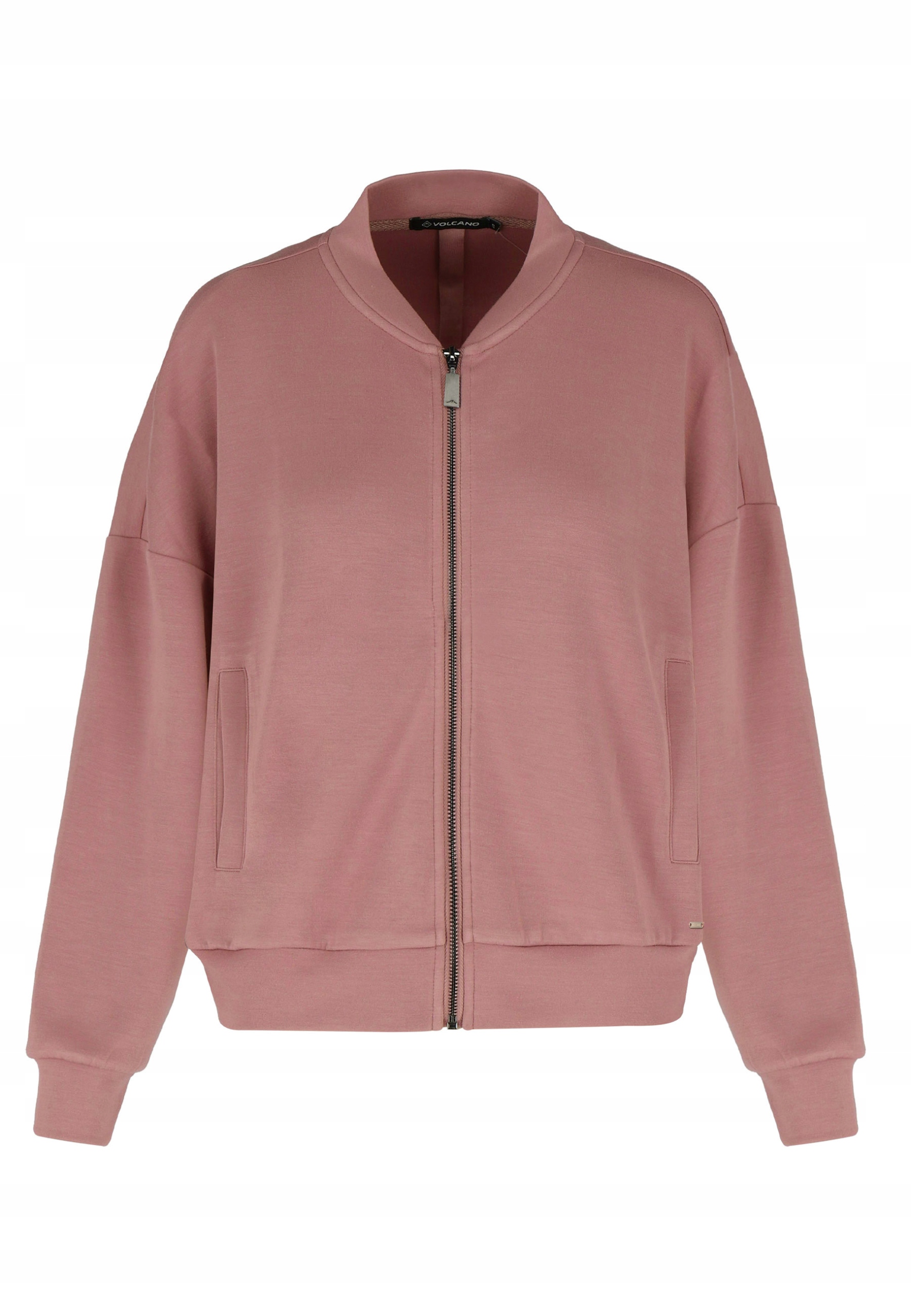Dámská Mikina Bomber Rozepínací Se Stojáčkem Růžová Volcano B-cherry XL