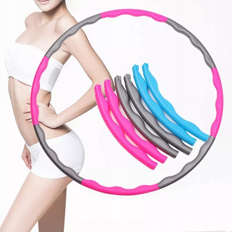 HULA HOP MASAŻER WYPUSTKI ODCHUDZAJĄCE SKŁADANE Średnica 95 cm