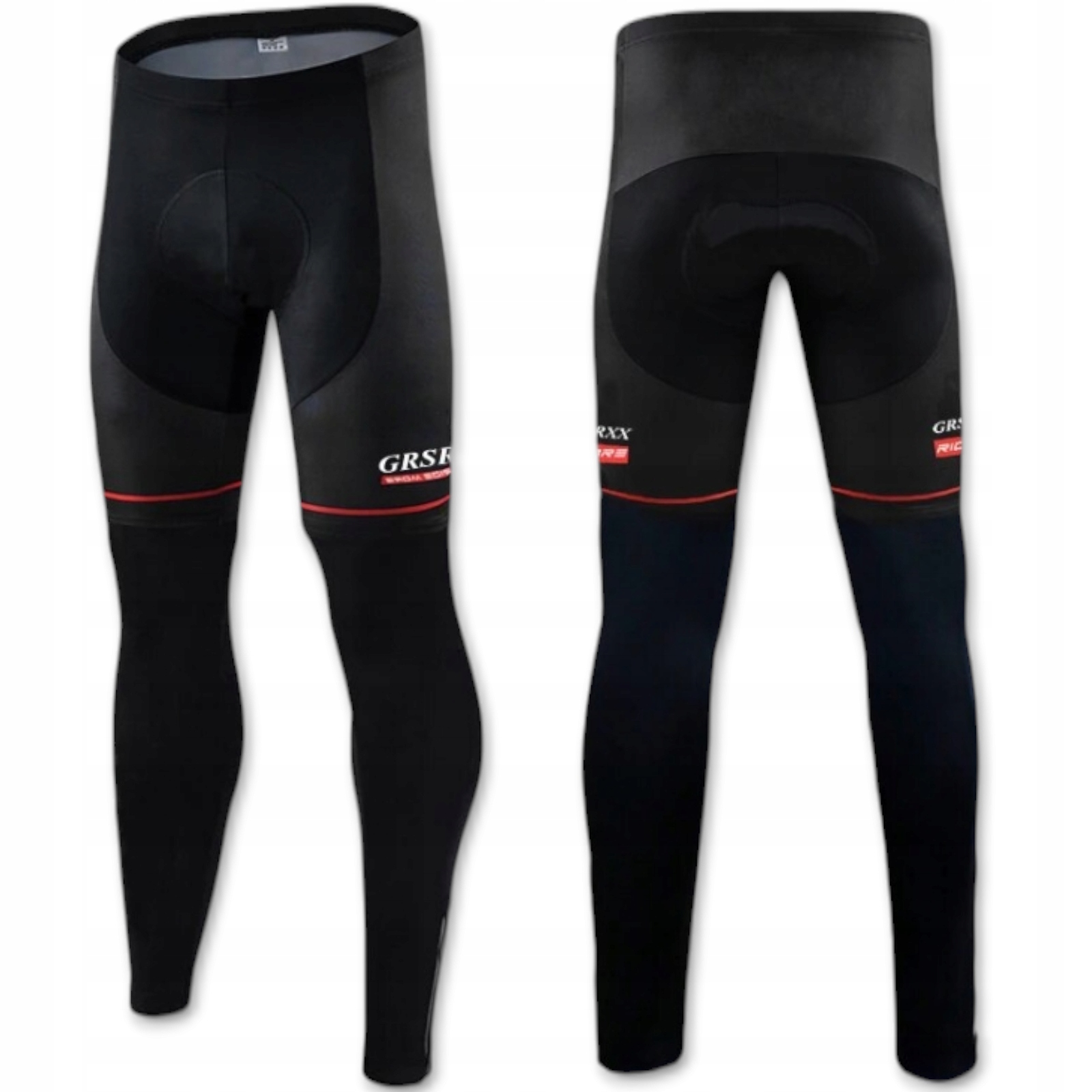 Ocieplane Leginsy Spodnie Getry Rowerowe Sportowe Długie Wkładka Żelowa 5D
