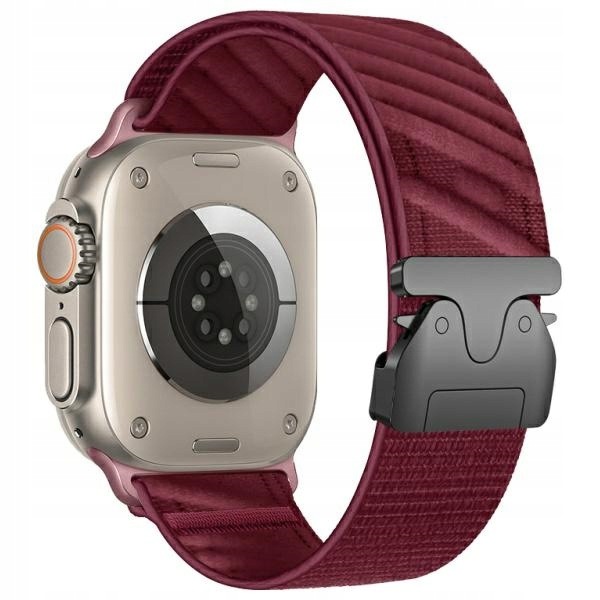 Beline pasek Apple Watch Oblique 42/44/45/49mm czerwony/red