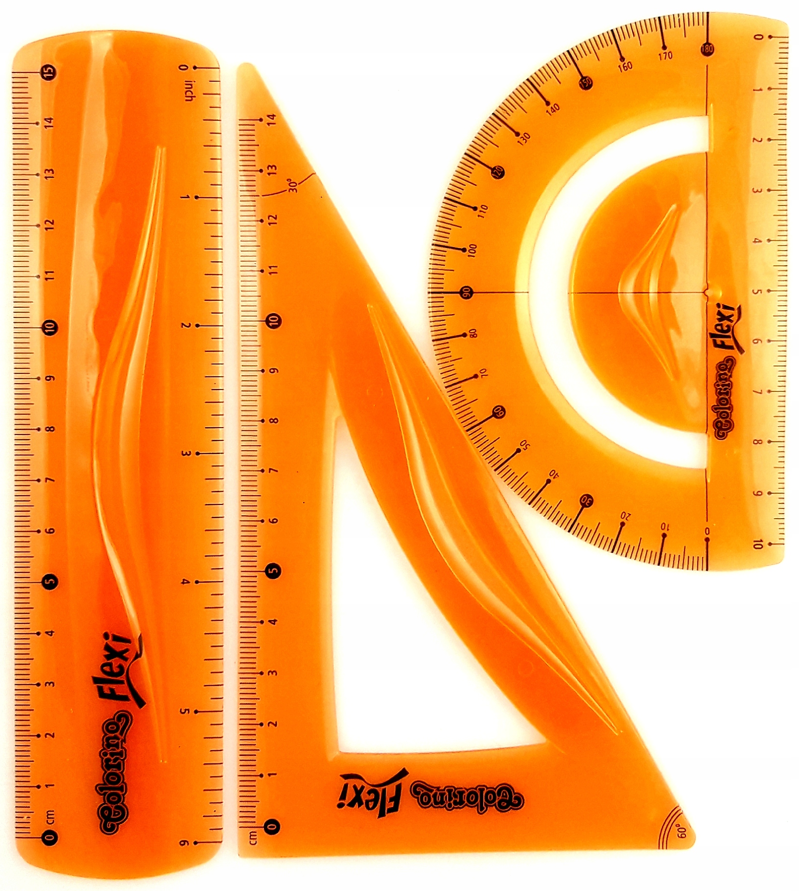 ZESTAW GEOMETRYCZNY 3 ELEMENTOWY COLORINO-1930