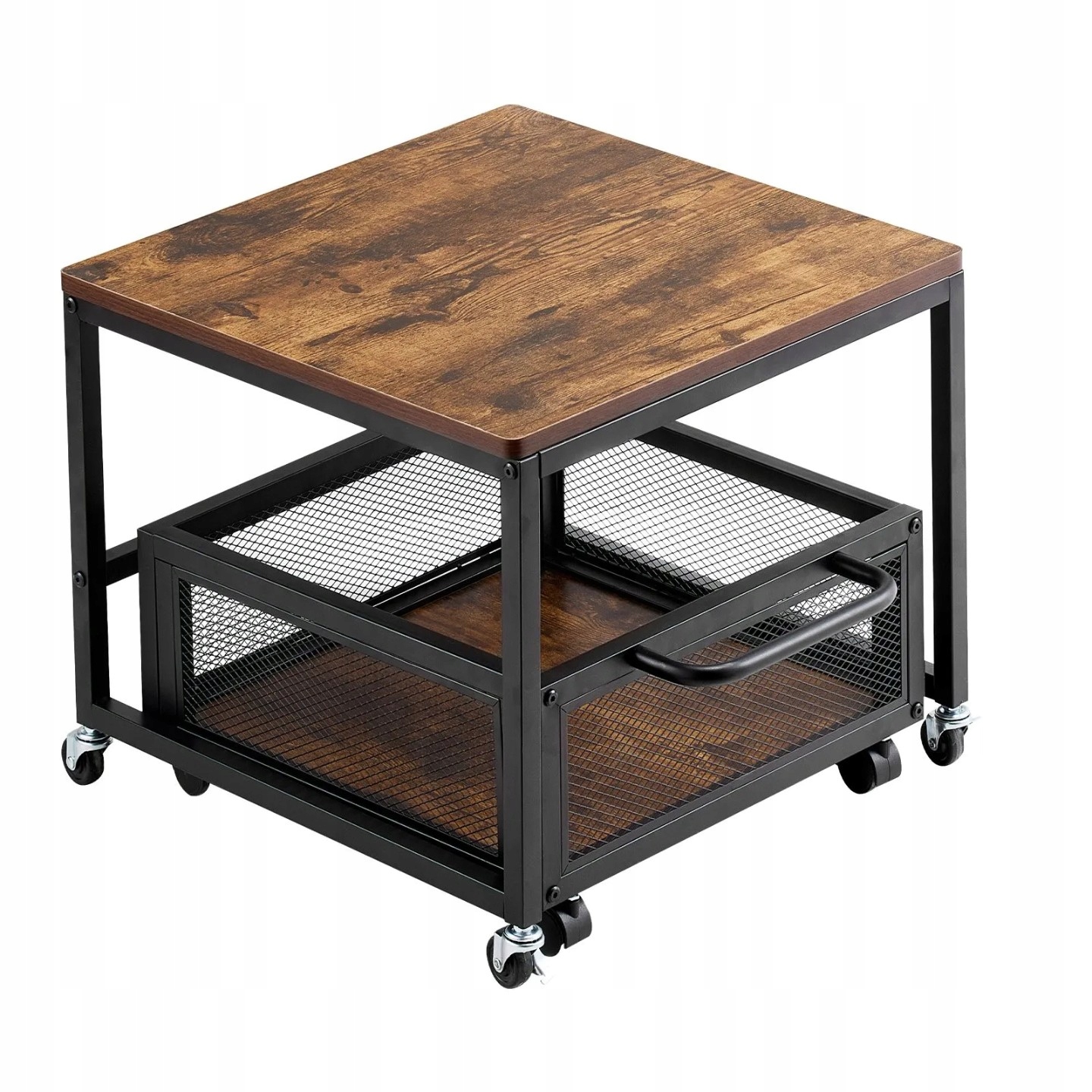 Stojak pod lodówkę mini z półkami 90 kg na kółkach organizer kuchnia biuro