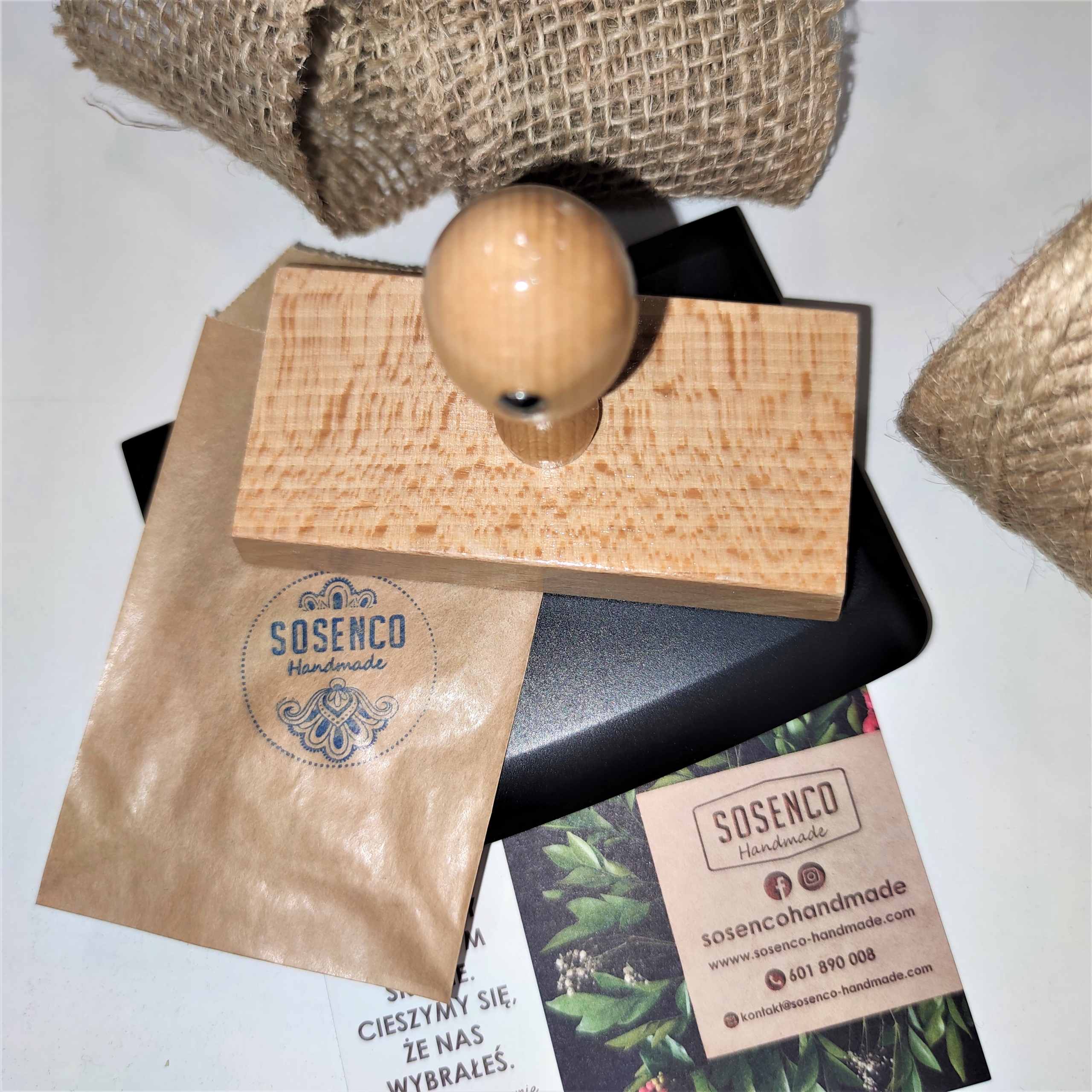 Razítko dřevěné 10x5 cm s vaším Logem a inkoustem