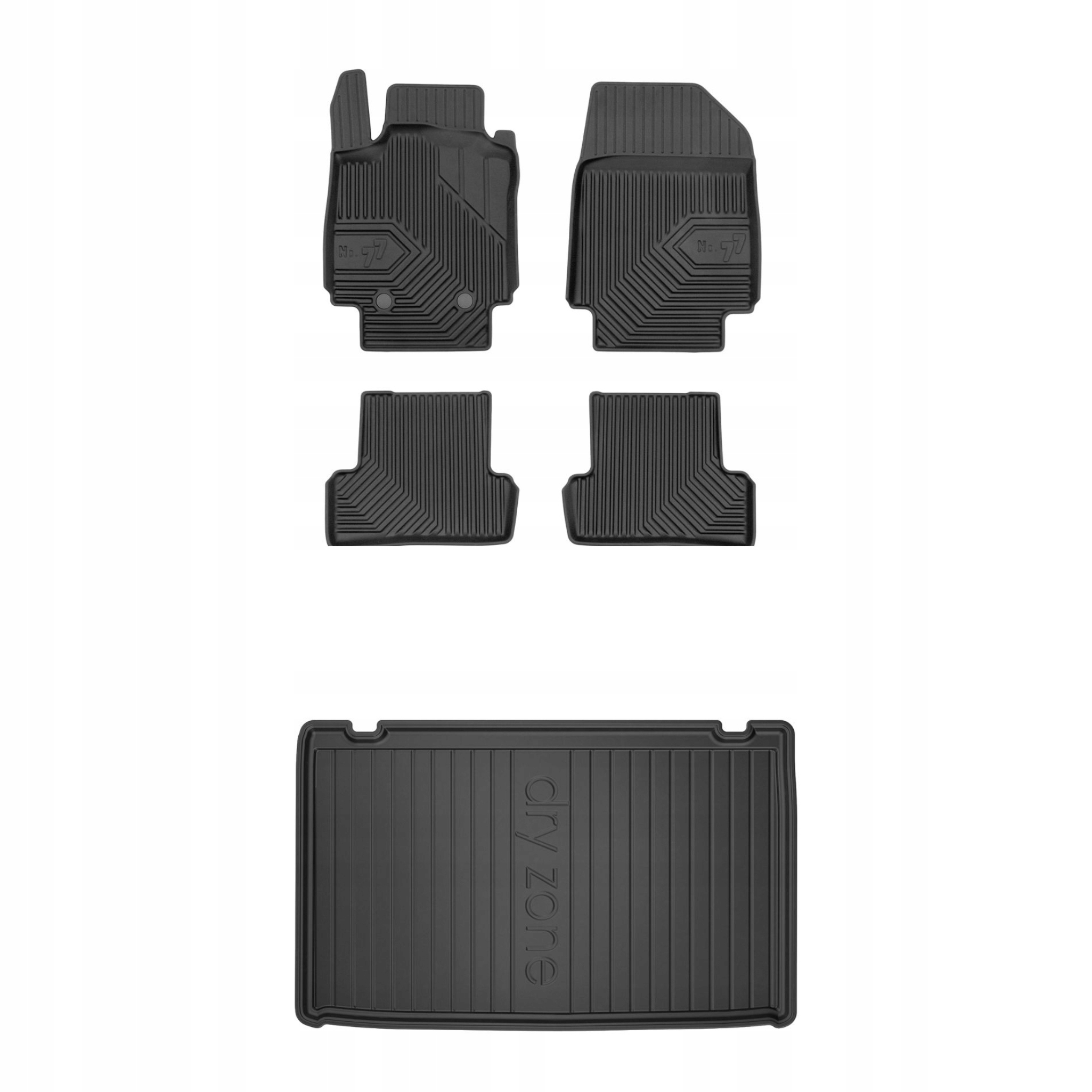 Sada gumových koberců a rohoží pro Renault Clio III