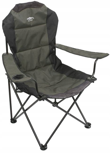 Fotel Mikado Do 100kg Składany Krzesło Miejsce Na Napój