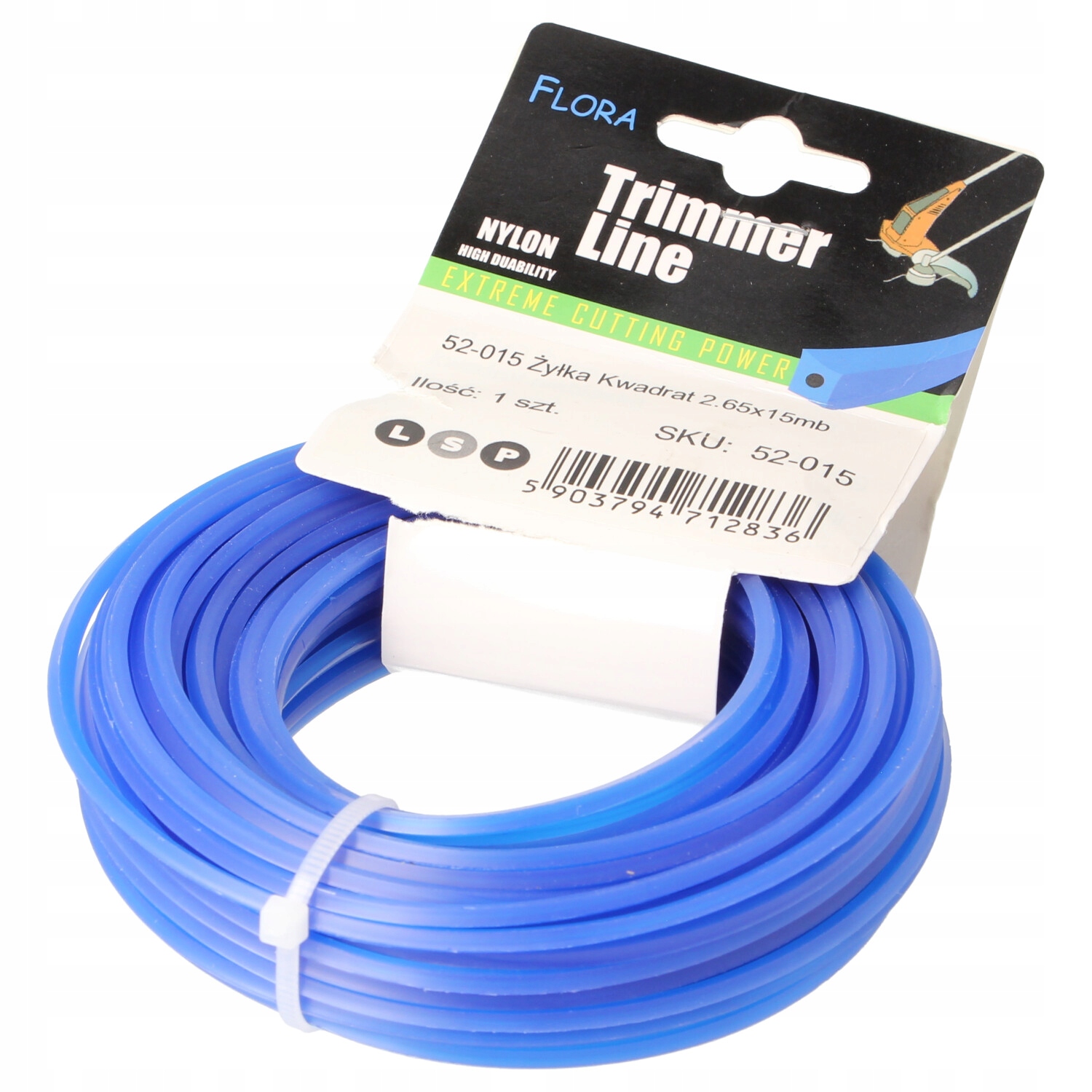 

Żyłka do kosy podkaszarki 2.65 mm x 15m Wzmacniana