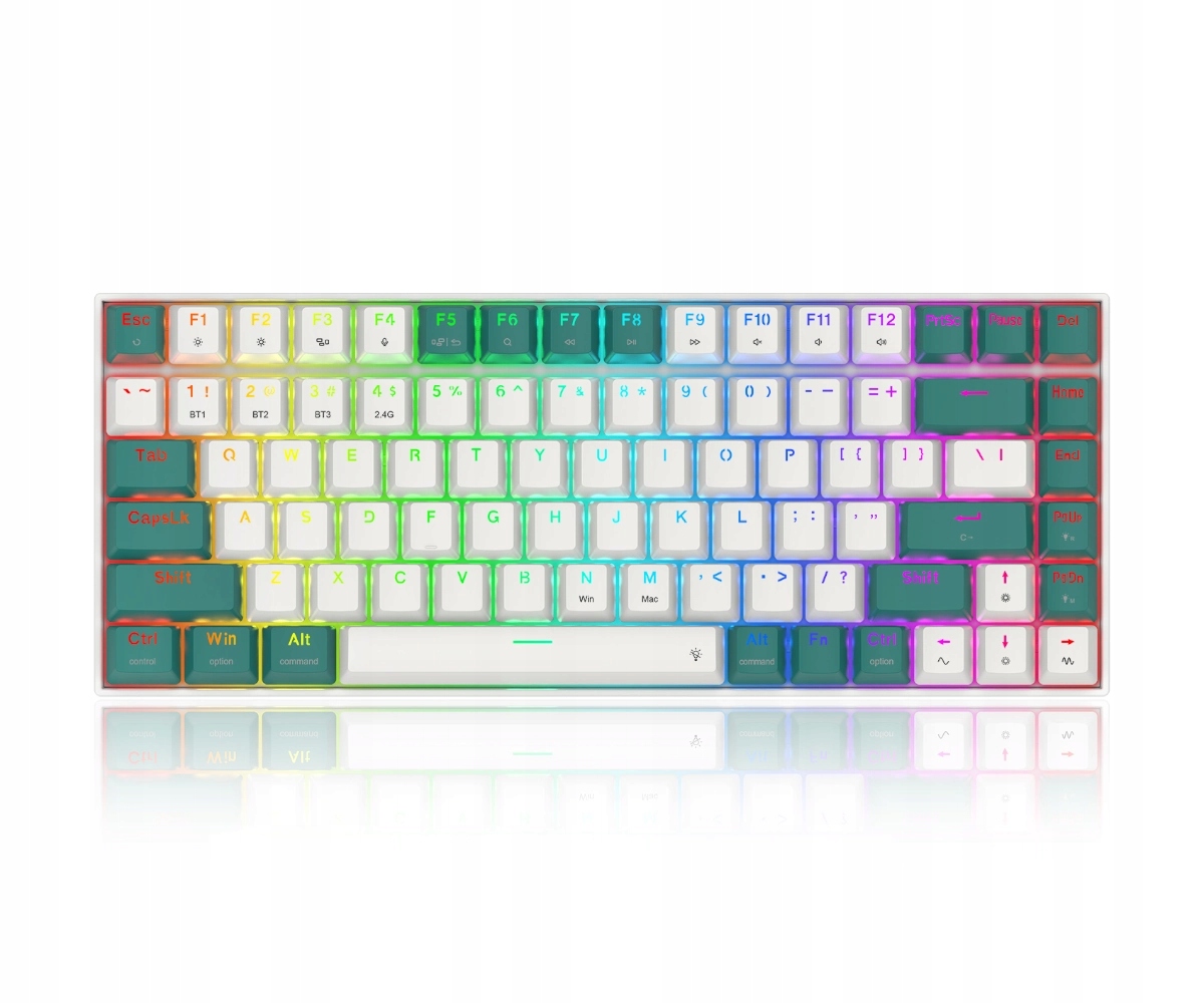 Klawiatura gamingowa Redragon K678WG-RGB-PRO Singed Red Rgb Bt 2.4 GHz Usb