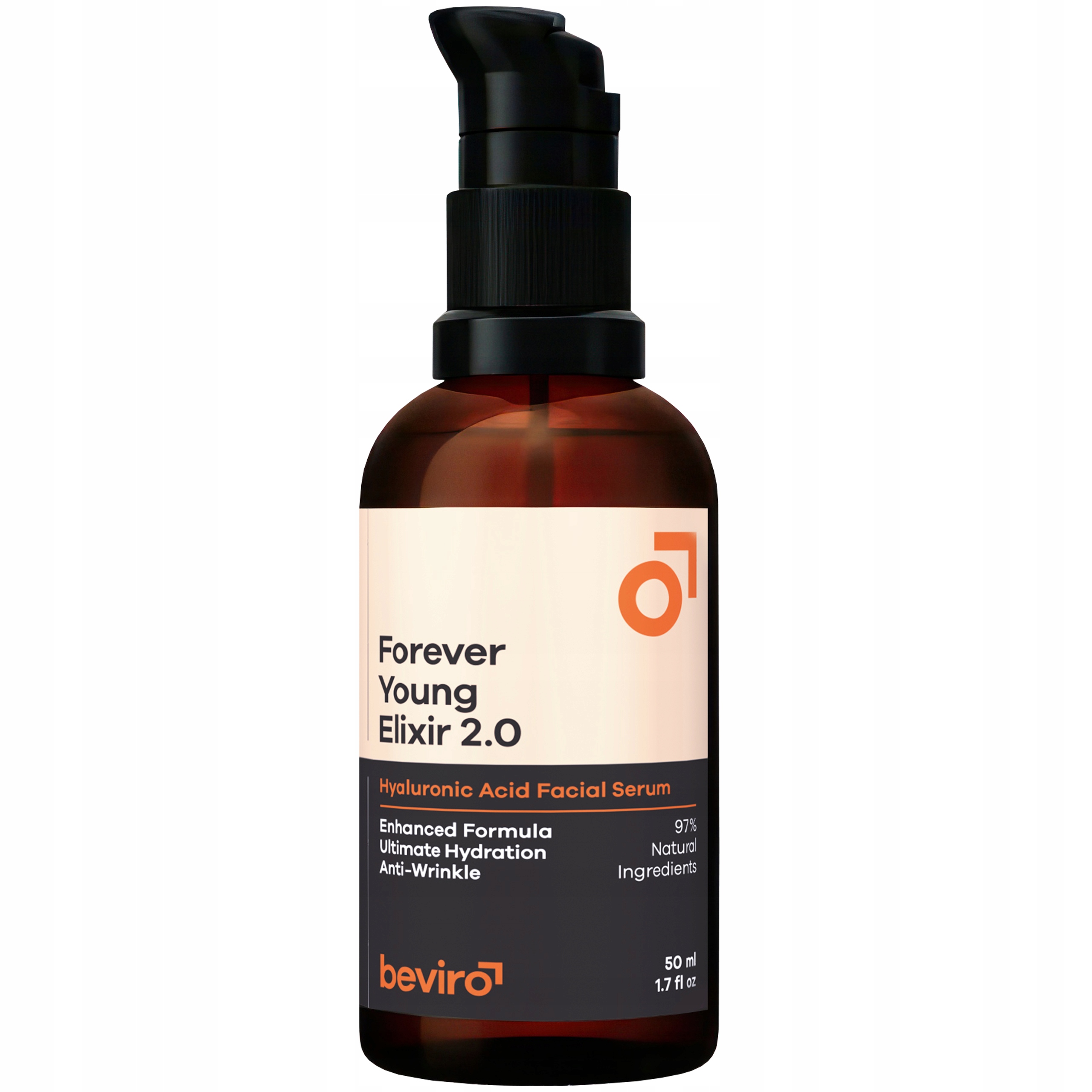 Beviro Forever Young Elixir 2.0 pleťové sérum s kyselinou hyaluronovou 50 ml