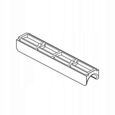 Szyna aluminiowa biała do firan 2,5 mb Marka Creativa by Cezar