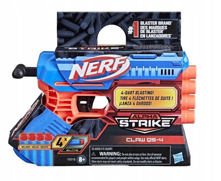 NERF ALPHA STRIKE PISTOLET WYRZUTNIA CLAW QS-4