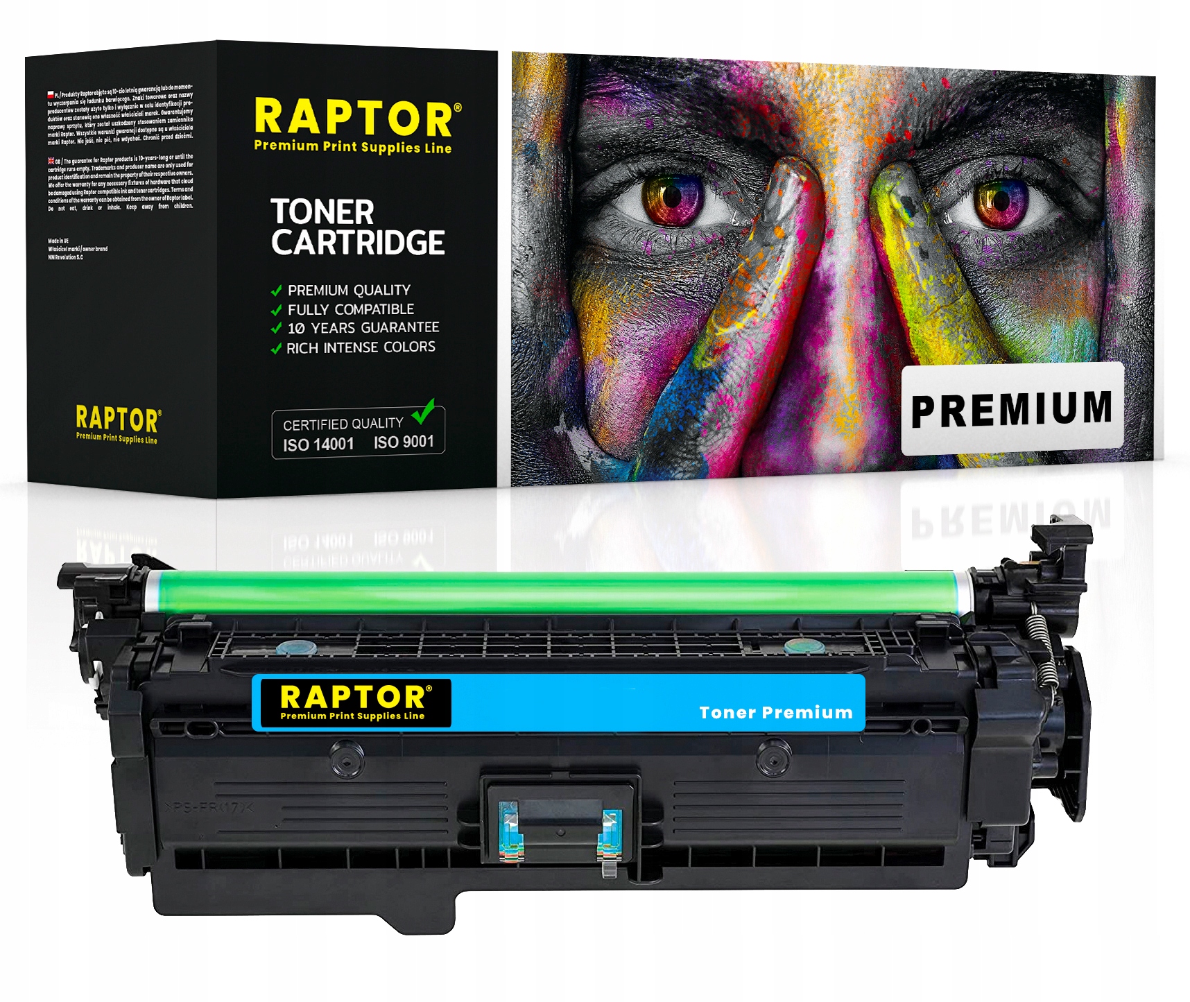 Toner Premium Pro Hp M575c M570dn M570dw CE401 Cyan