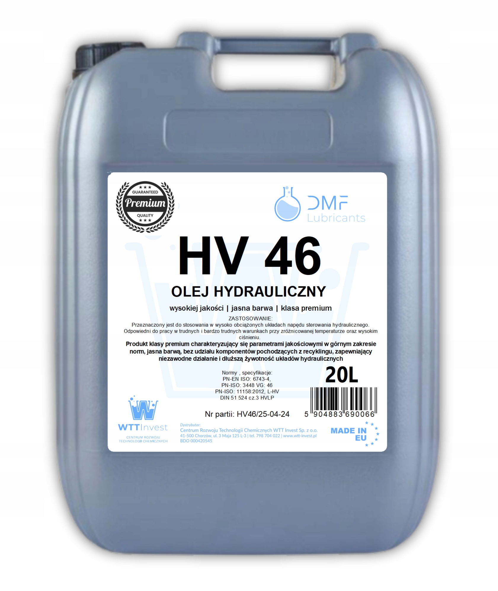 Olej hydrauliczny HV 46/ 20 L
