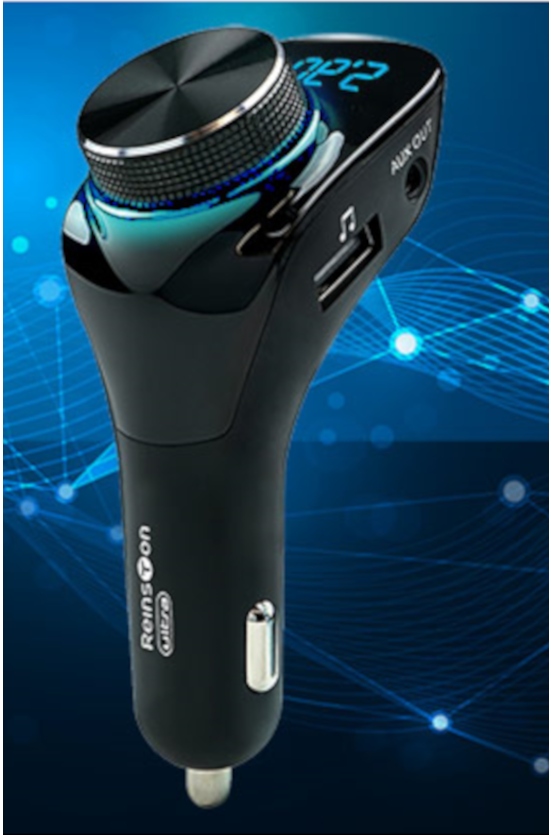 TRANSMITER FM ZESTAW GŁOSNOMÓWIĄCY 2 x USB QC 3.0 Stan opakowania oryginalne