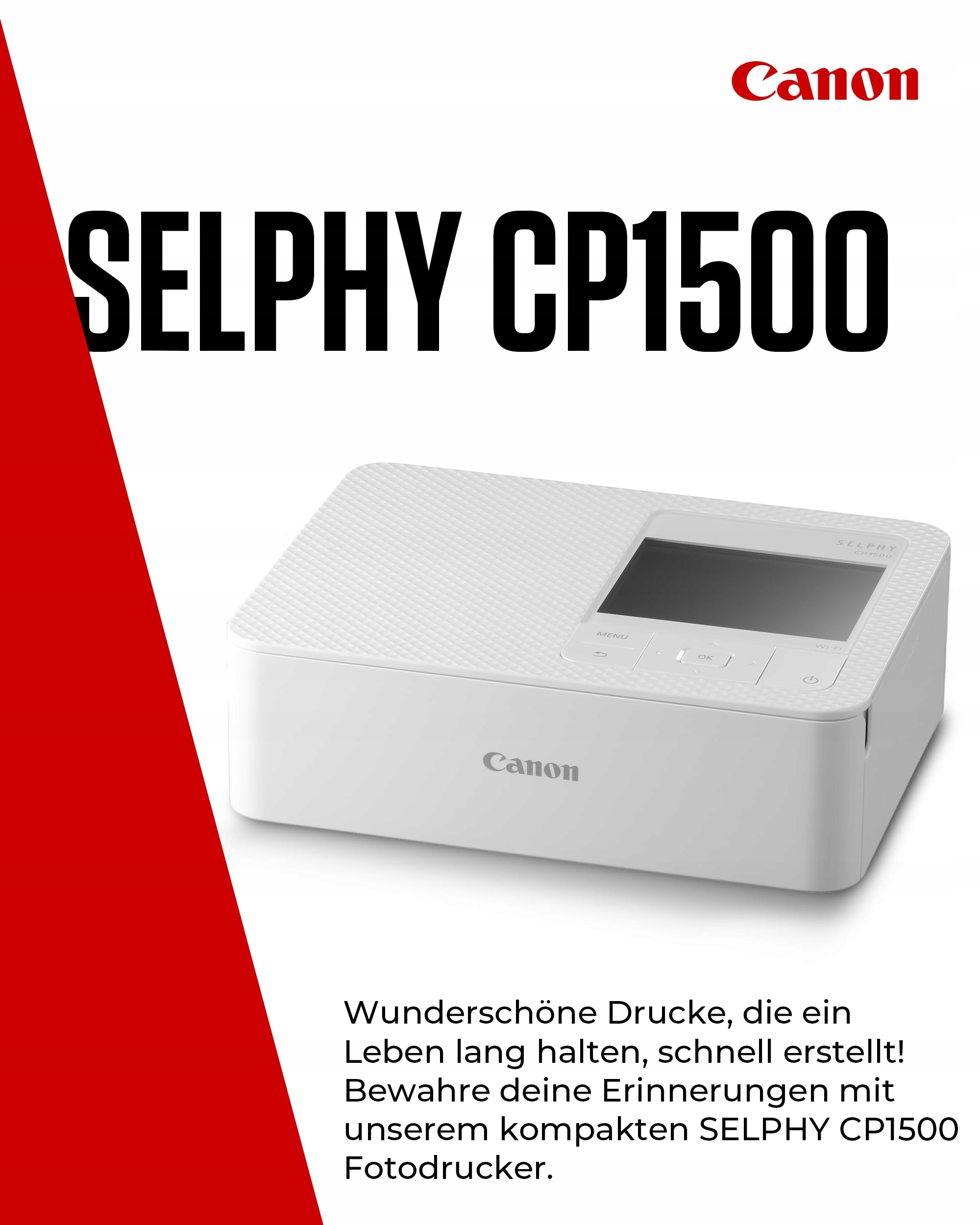 CANON SELPHY CP1500 Wireless Mobile Printer 10x15cm — miniatura 2
