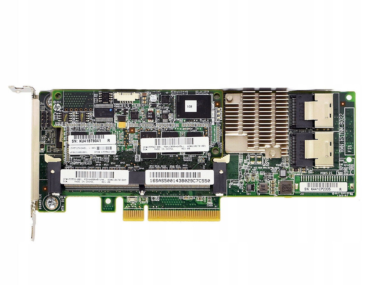 HP Smart Array P420 6Gb/s SAS RAID Controller 633538-001 1GB FBWC 2x SAS Ca Producent Hewlett-Packard