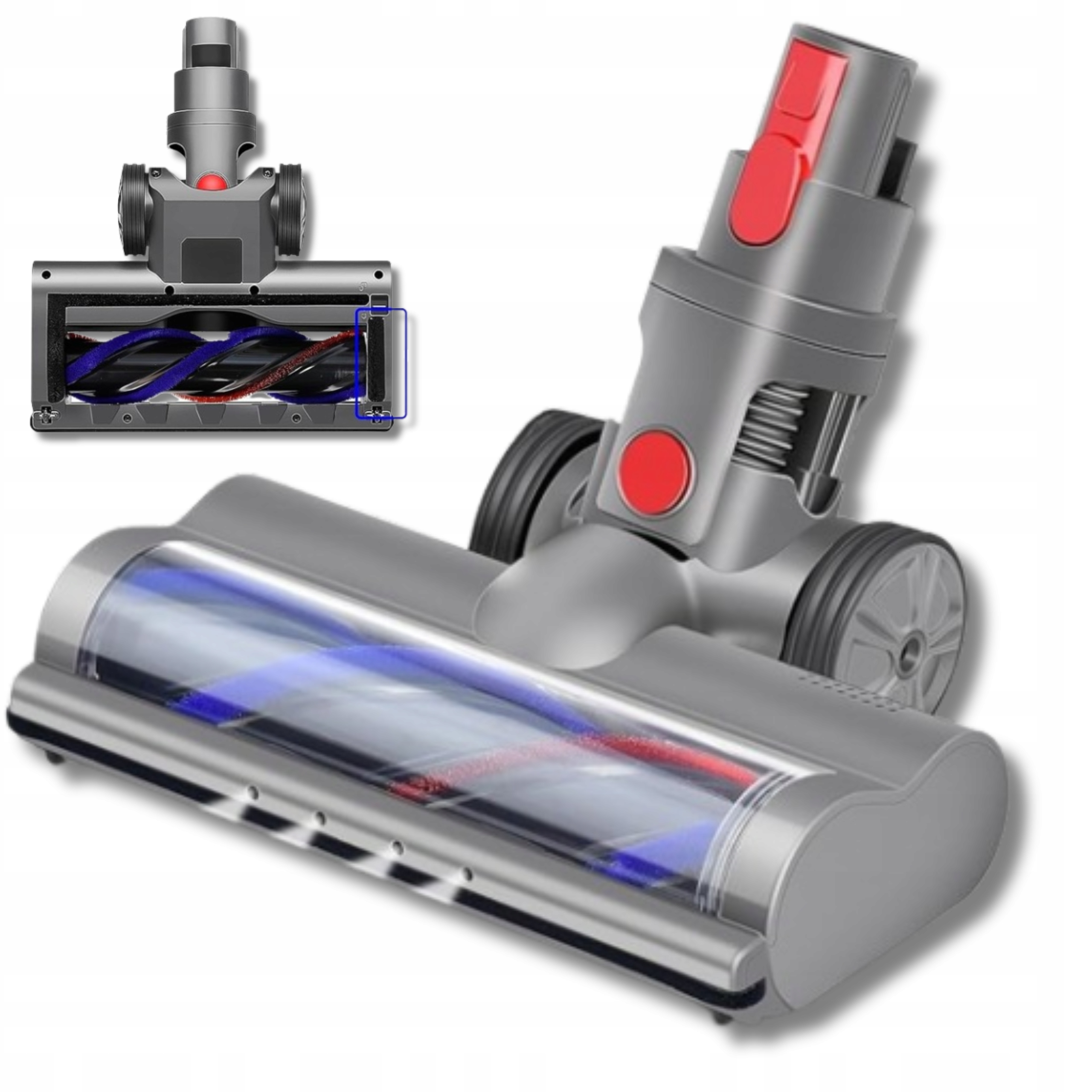 Kartáč Led Koncovka pro vysavač V7 V8 V10 V11 V15 Hluboké čištění