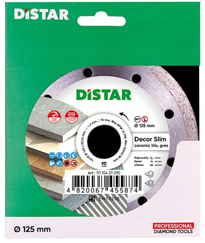 

DiSTAR Decor Slim 5D Tarcza diamentowa 125mm