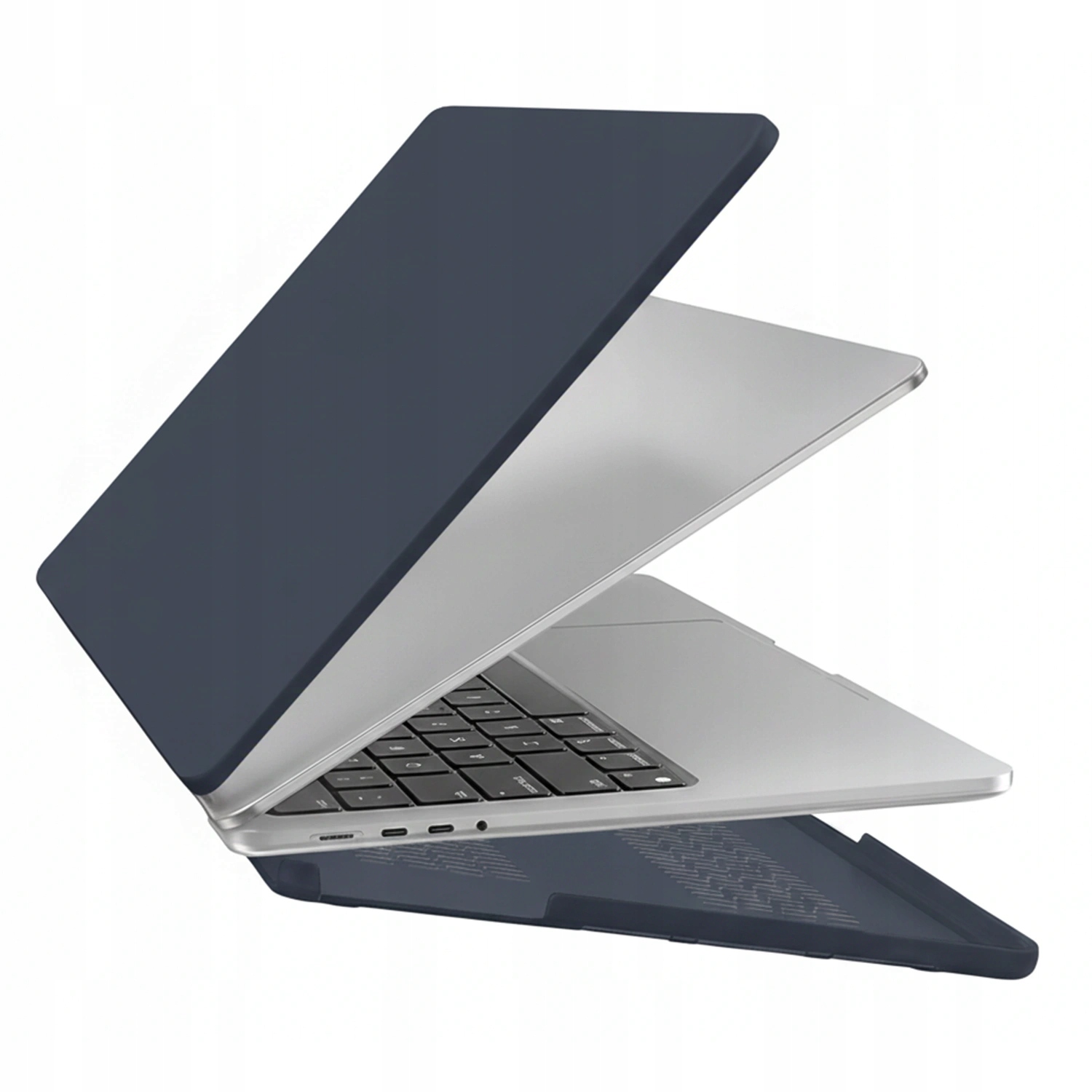 Etui do Apple MacBook Pro 16 M1/M2/M3/M4 2021-2025 matowe Flex Case granat