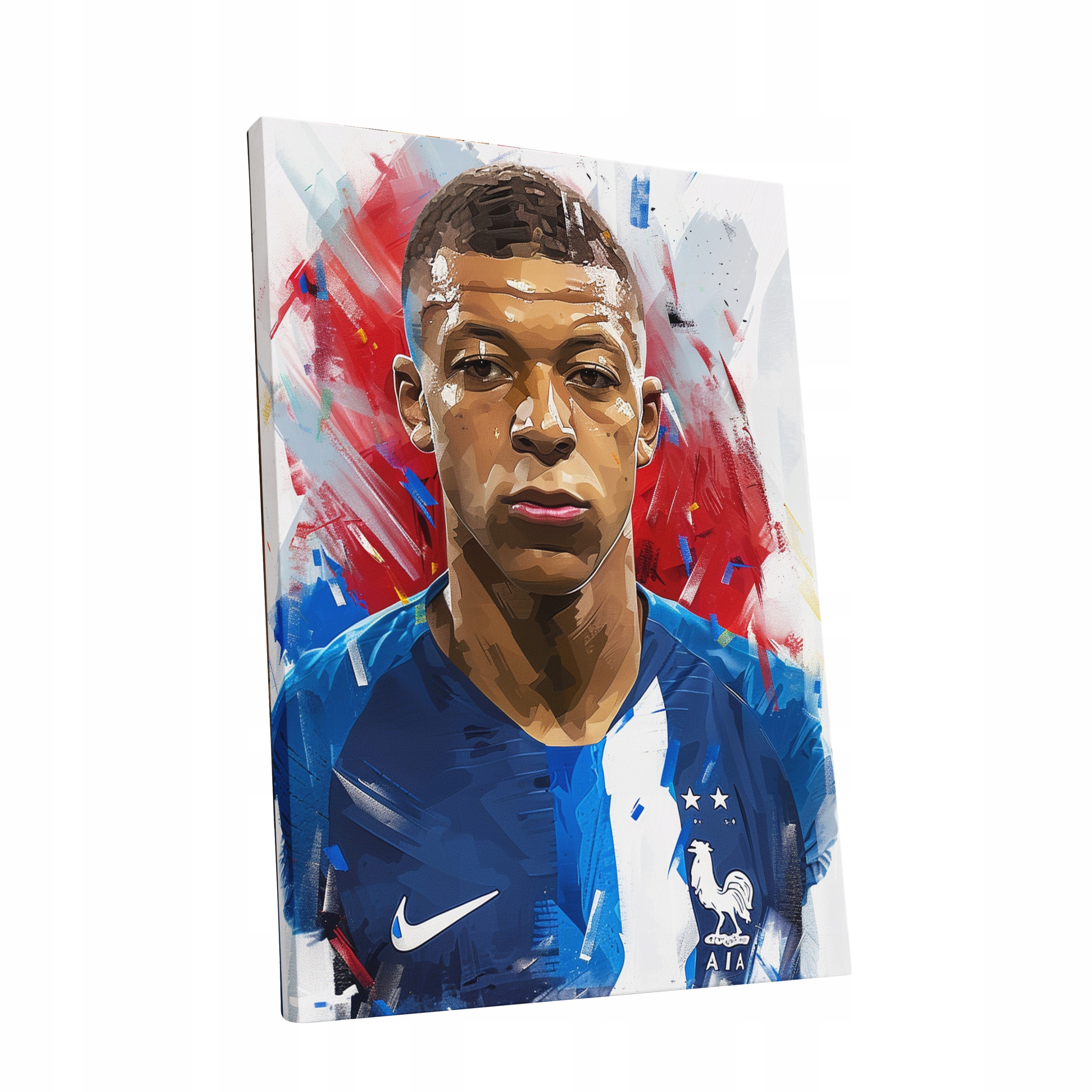 Obraz na plátně Portrét Kylian Mbappé do domu obývacího pokoje dárek 90x120