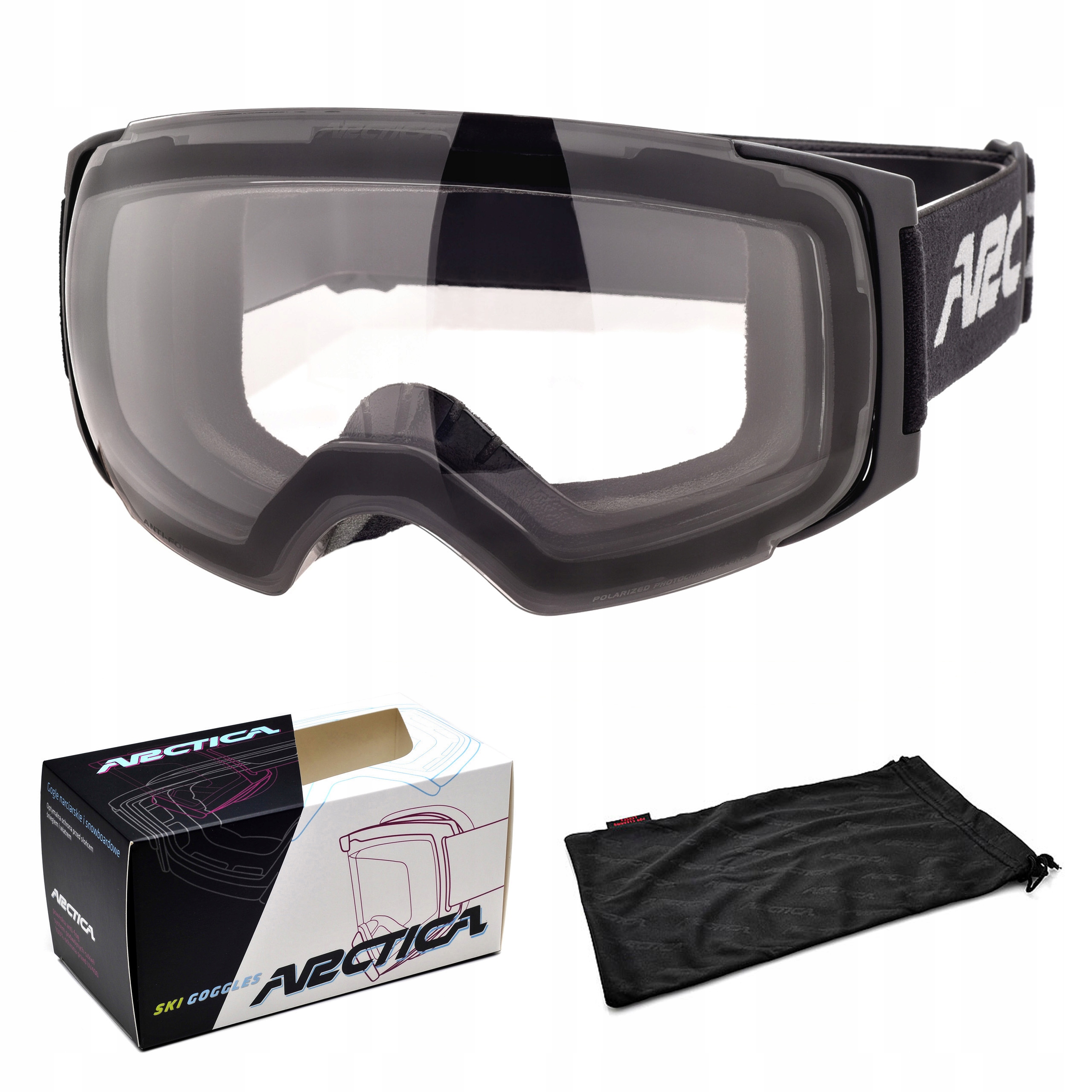Arctica G-105FP Lyžařské Brýle Fotochromatické 1-3 Polarizační Vyměnitelné Sklo