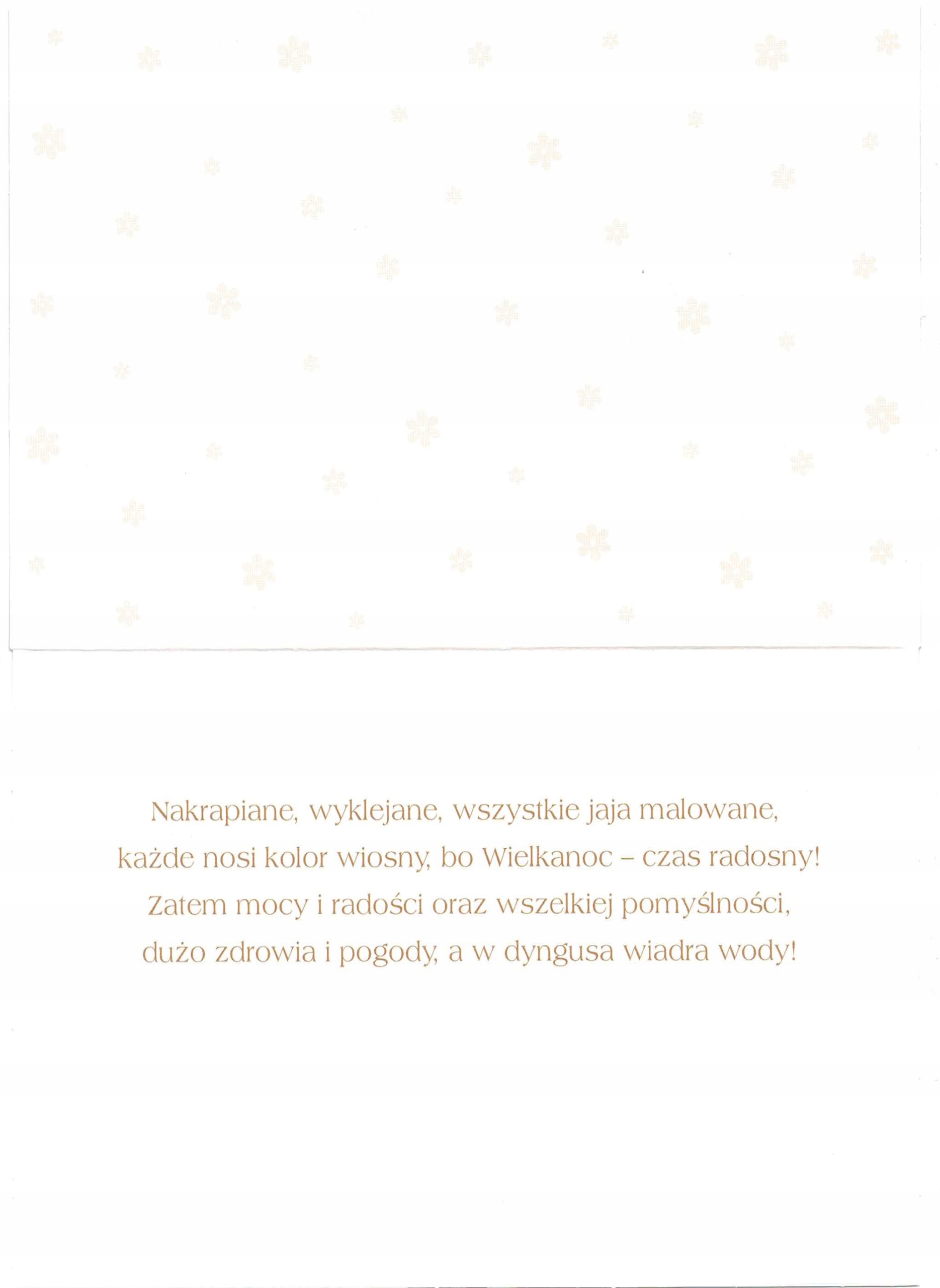 KARNET KARTKA ŚWIĄTECZNA WIELKANOC + KOPERTA 1 szt Marka Pol-Mak