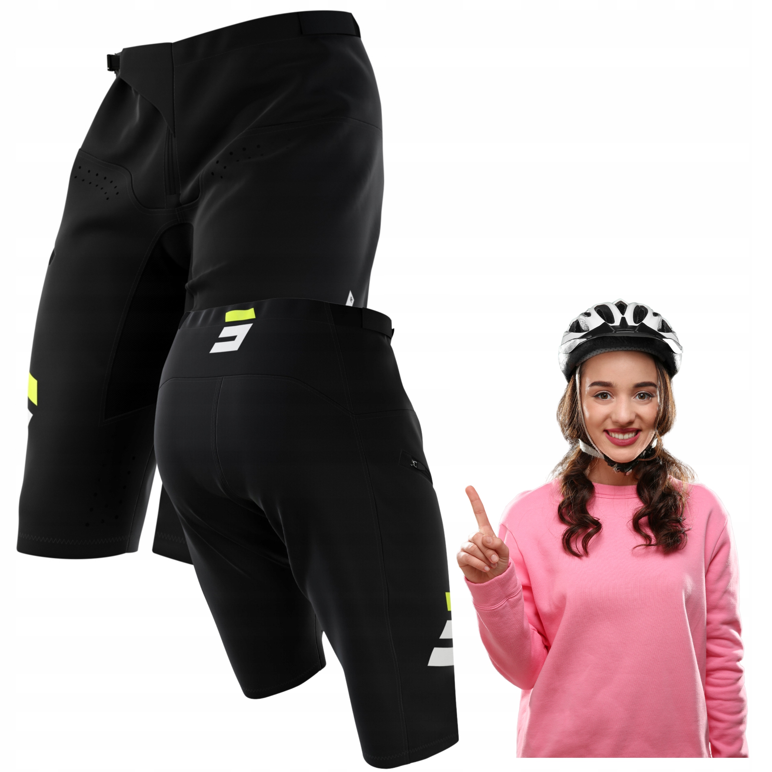 Kraťasy Shot Rogue Revolt neonově žluté 28