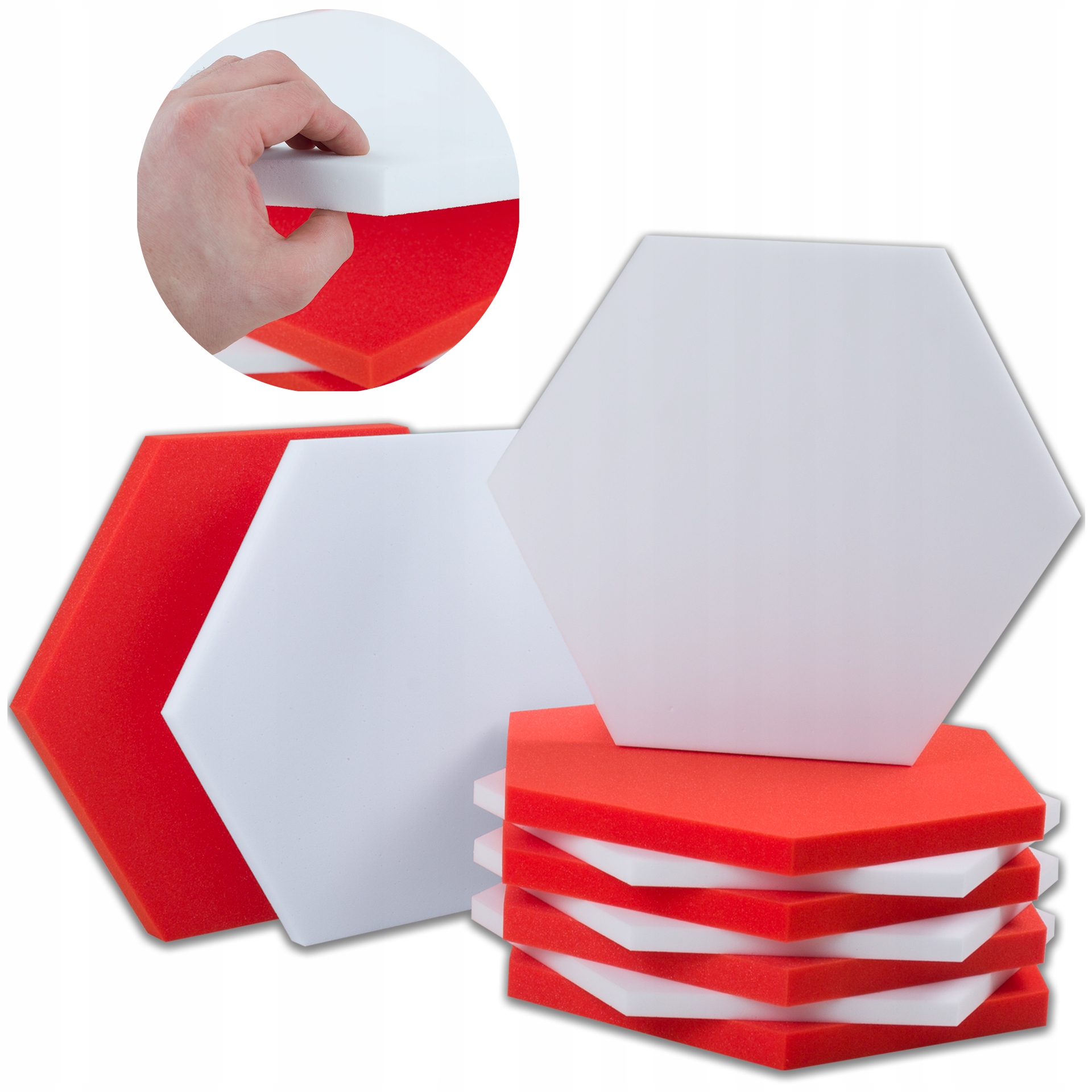 Akustické zvukotesné panely dekoratívne šesťuholníkové včelí plást