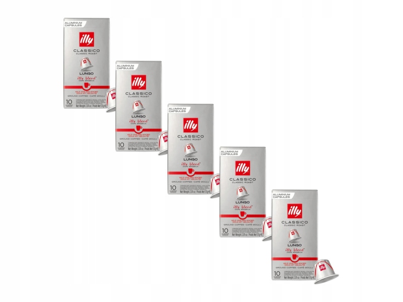 Kapsułki Illy Nespresso Classico Lungo 5 x 10 szt.
