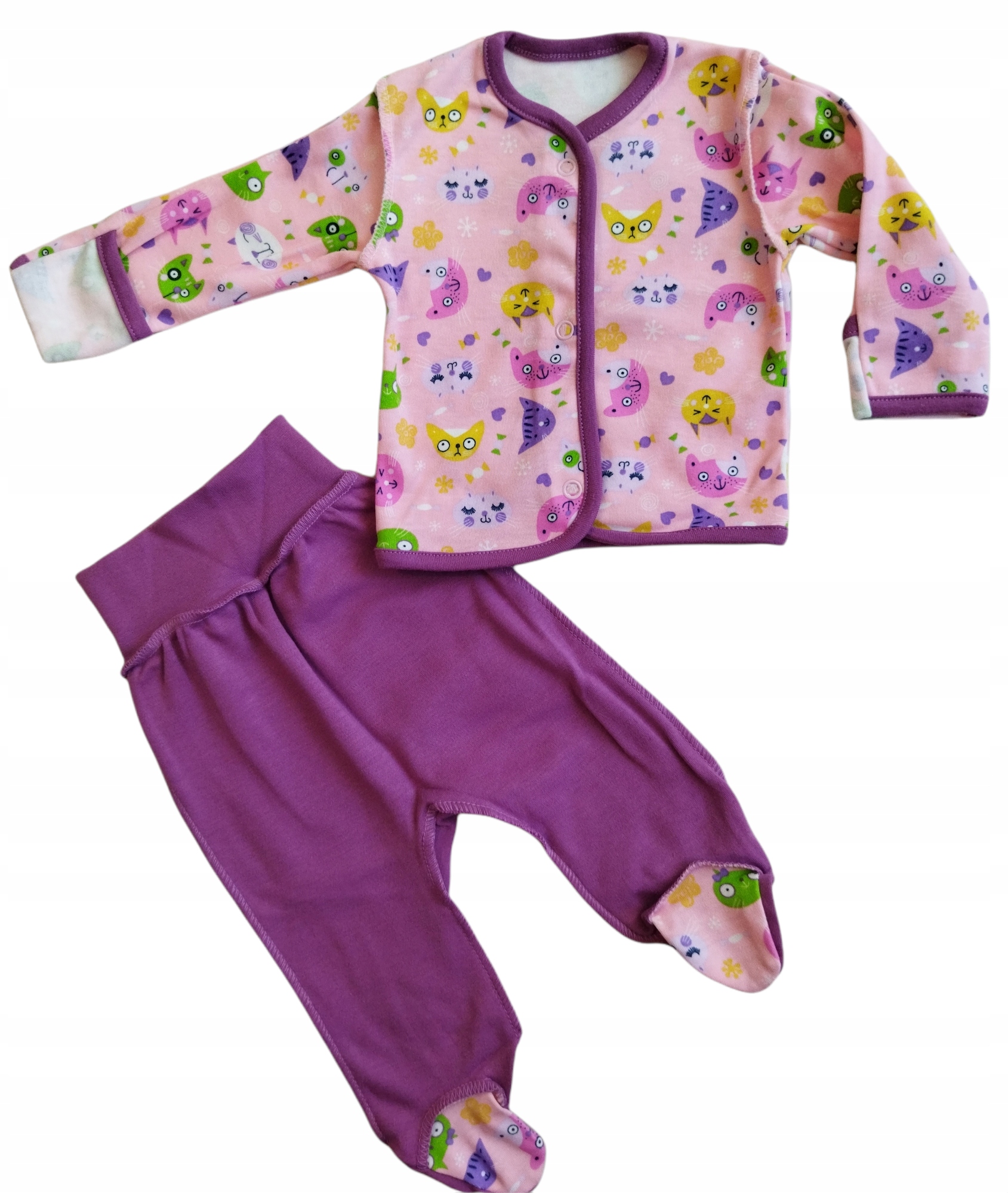 

Kaftanik półśpiochy niemowlęce 56 komplet 2szt.