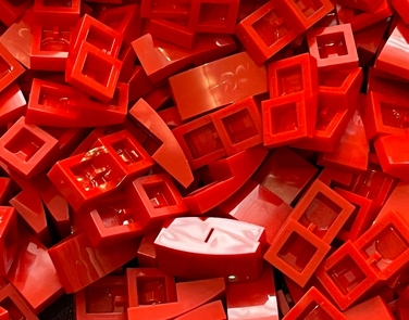 

Lego 11477 Tile Slope Skos 1x2 Red Czerwony 40 szt