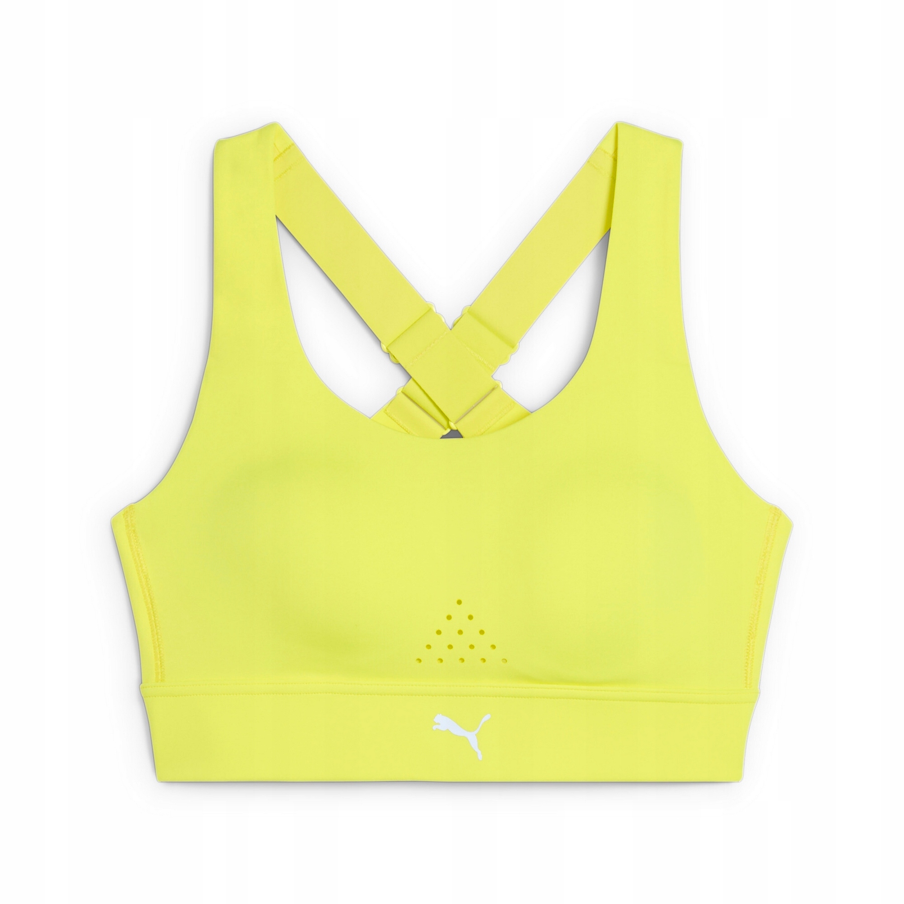 Stanik sportowy damski Puma Pwrbreathe Run żółty 52507499 r Xs