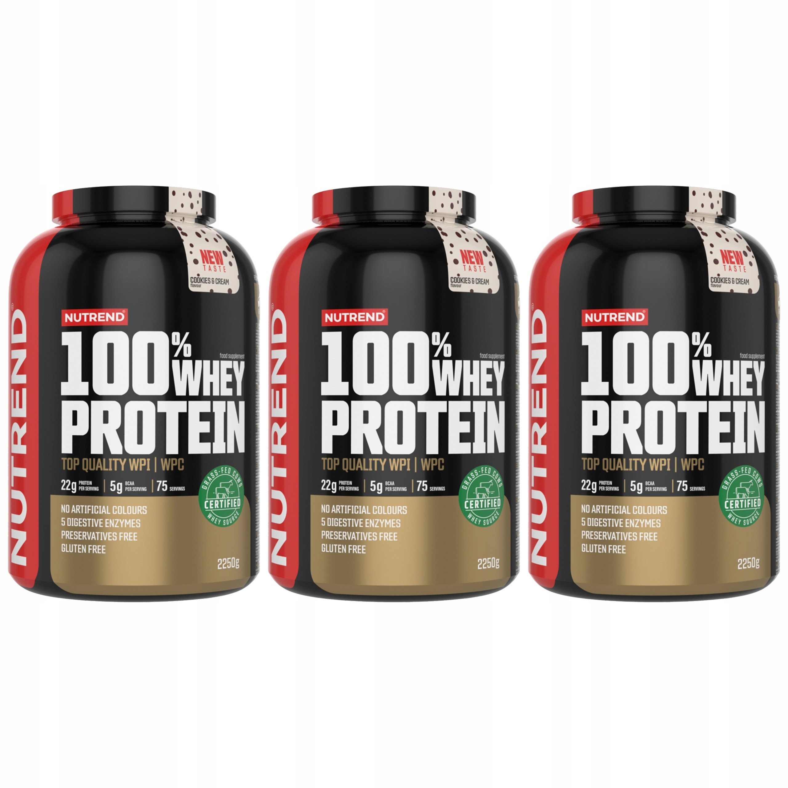 3x Syrovátkový Protein Wpc Wpi 100% Whey Protein Koncentrát Izolát Nutrend