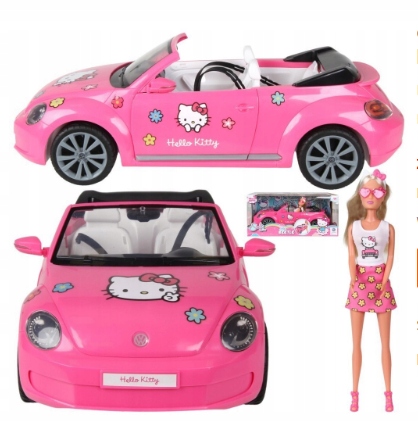 Lalka Steffi Hello Kitty w kabriolecie vw beetle