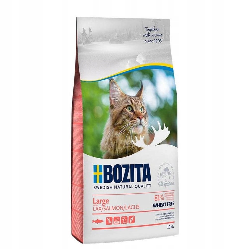 Suché krmivo pro kočky Bozita Large, losos bez pšenice, 10 kg