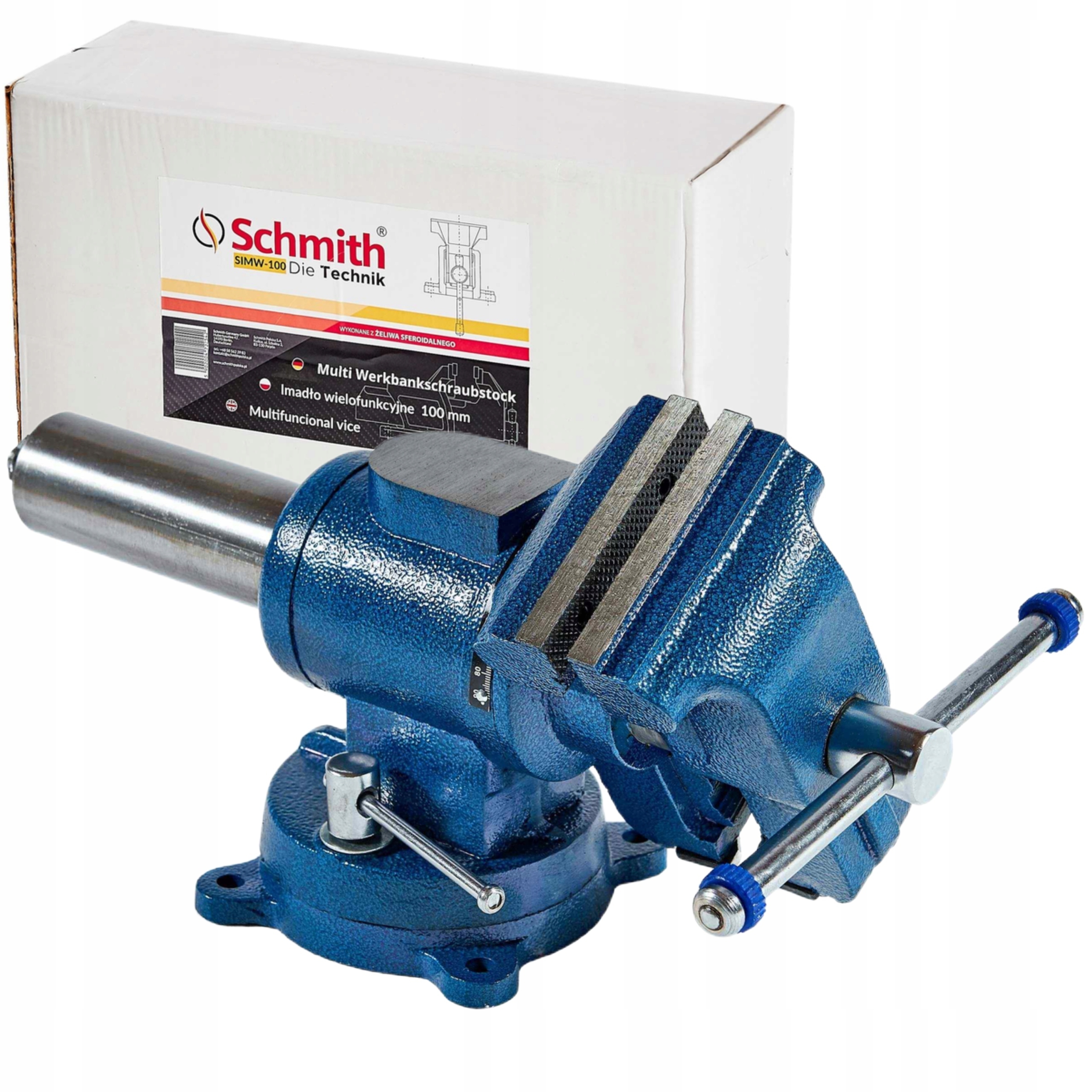 Otočný Zámečnický Svěrák 100 MM SIMW-100 Schmith